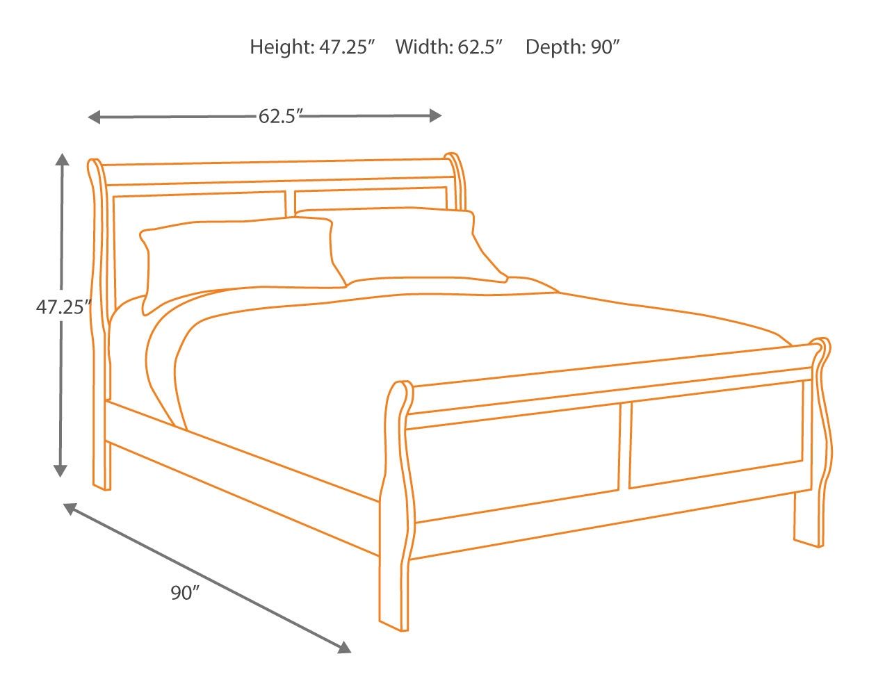 Alisdair - Dresser, Mirror, Sleigh Bed