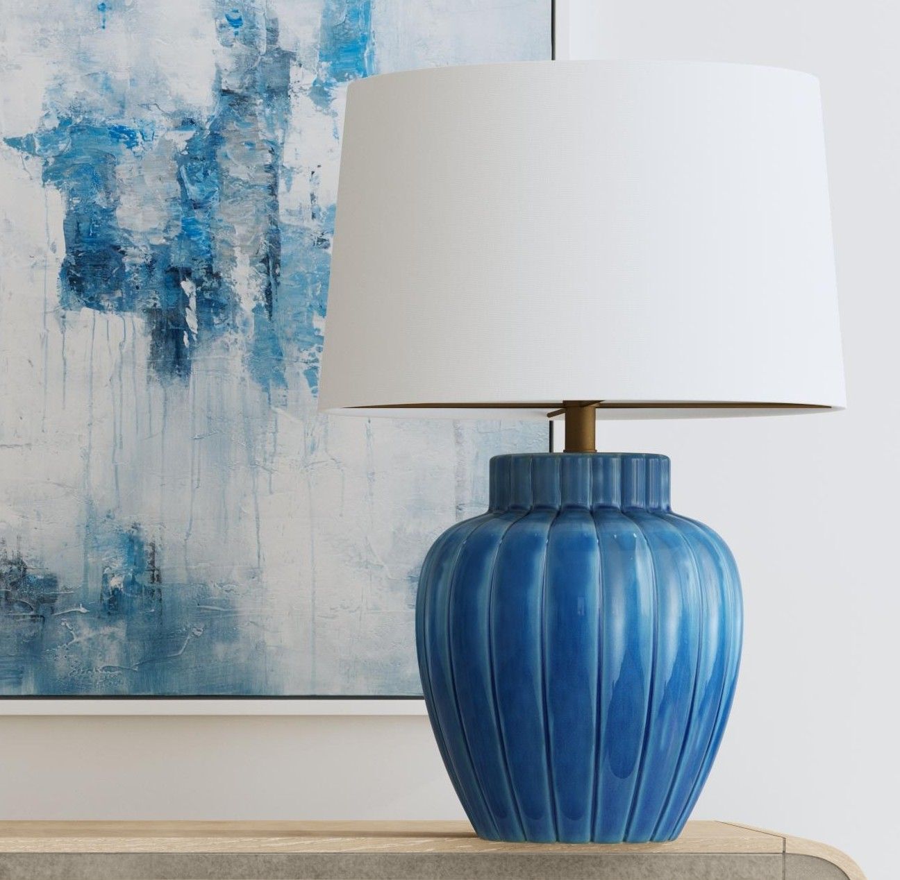 Avery - Table Lamp - Blue