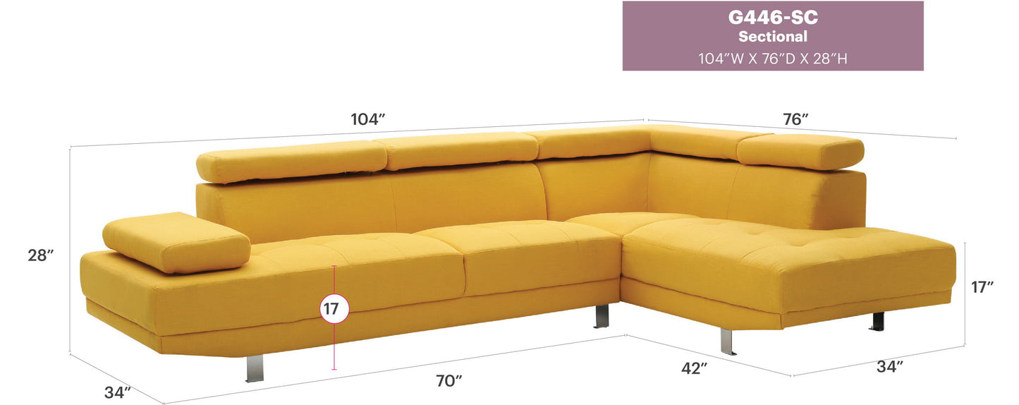 Glory Furniture - Riveredge - Sectional