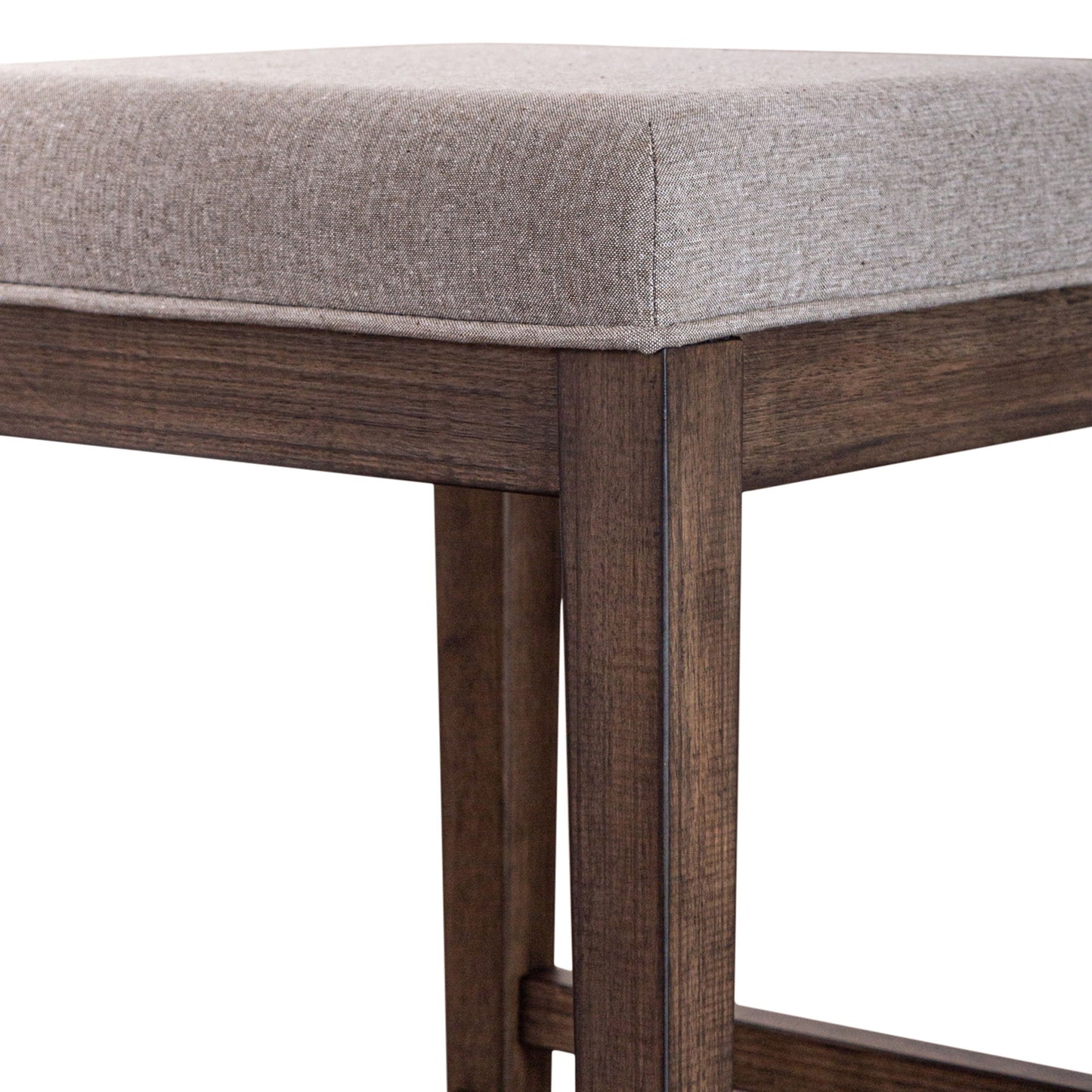 Arrowcreek - Upholstered Console Stool - Dark Brown