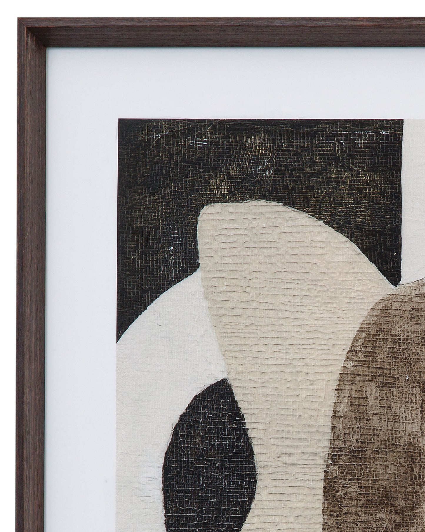 Spin Drift I Framed Print - Dark Brown / Beige