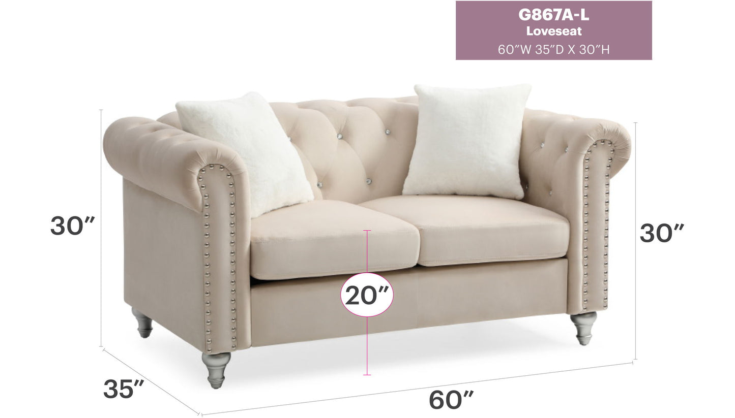 Glory Furniture - Raisa - Loveseat