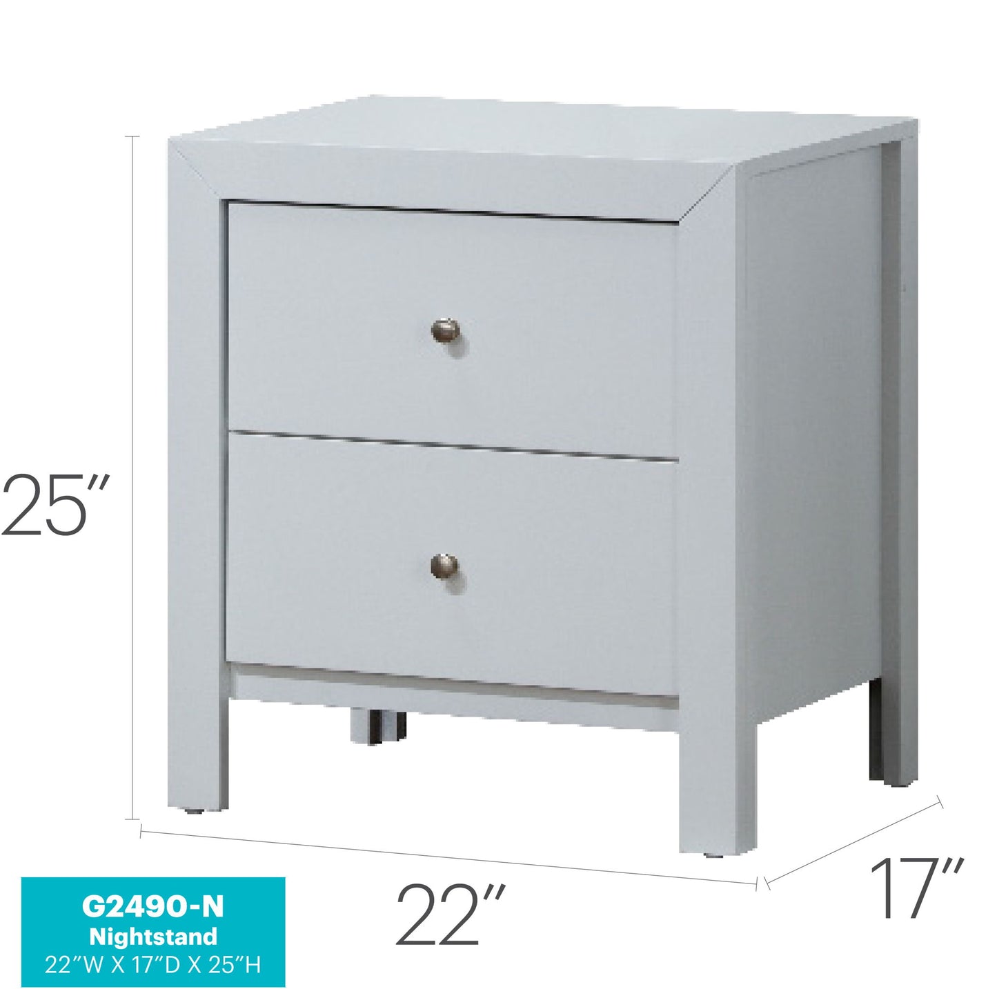 Glory Furniture - Burlington - Nightstand