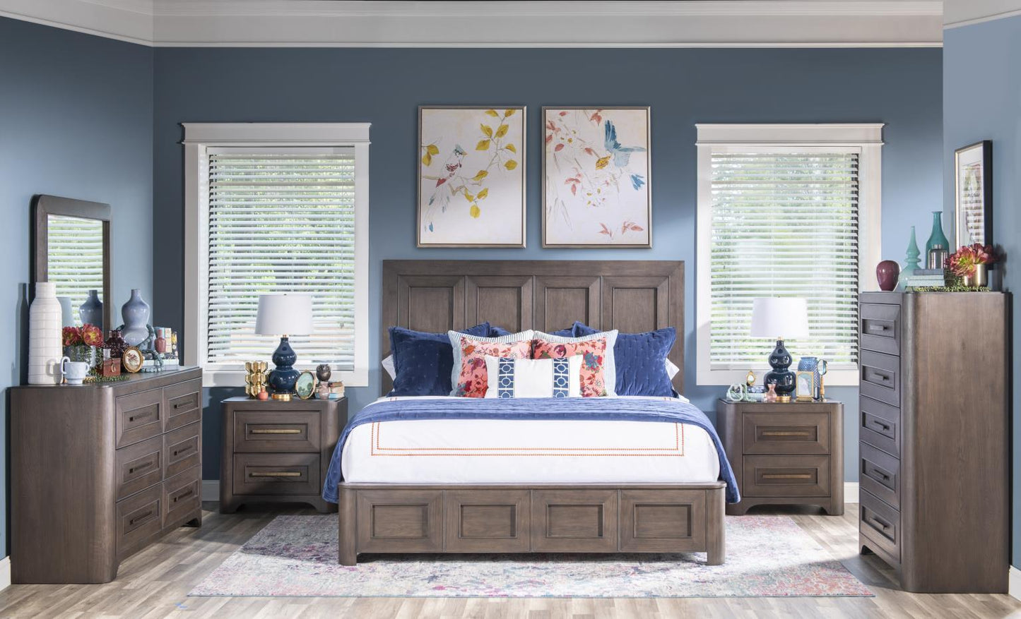 Lancia - 6 Drawer Dresser - Charred Oak