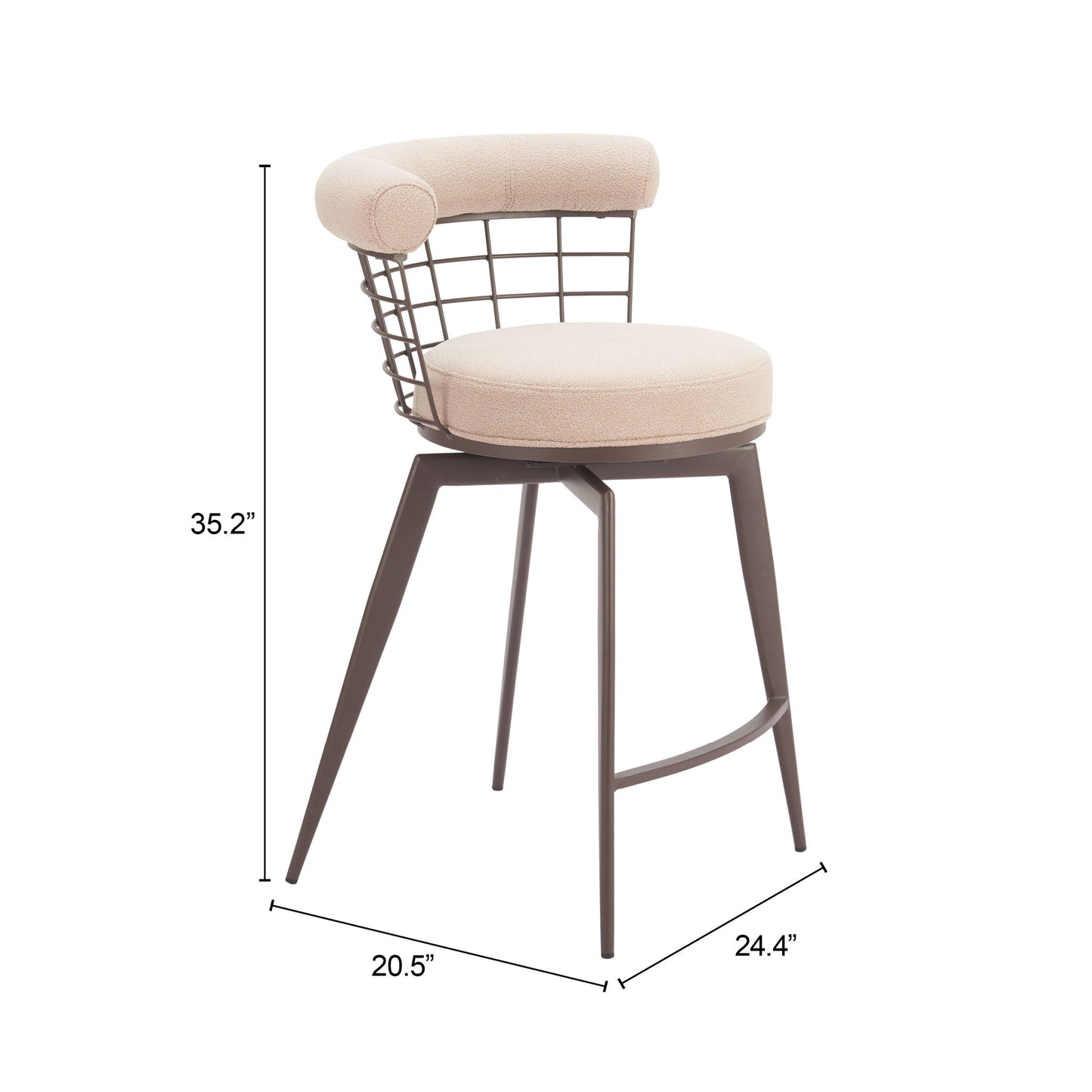 Saku - Swivel Barstool