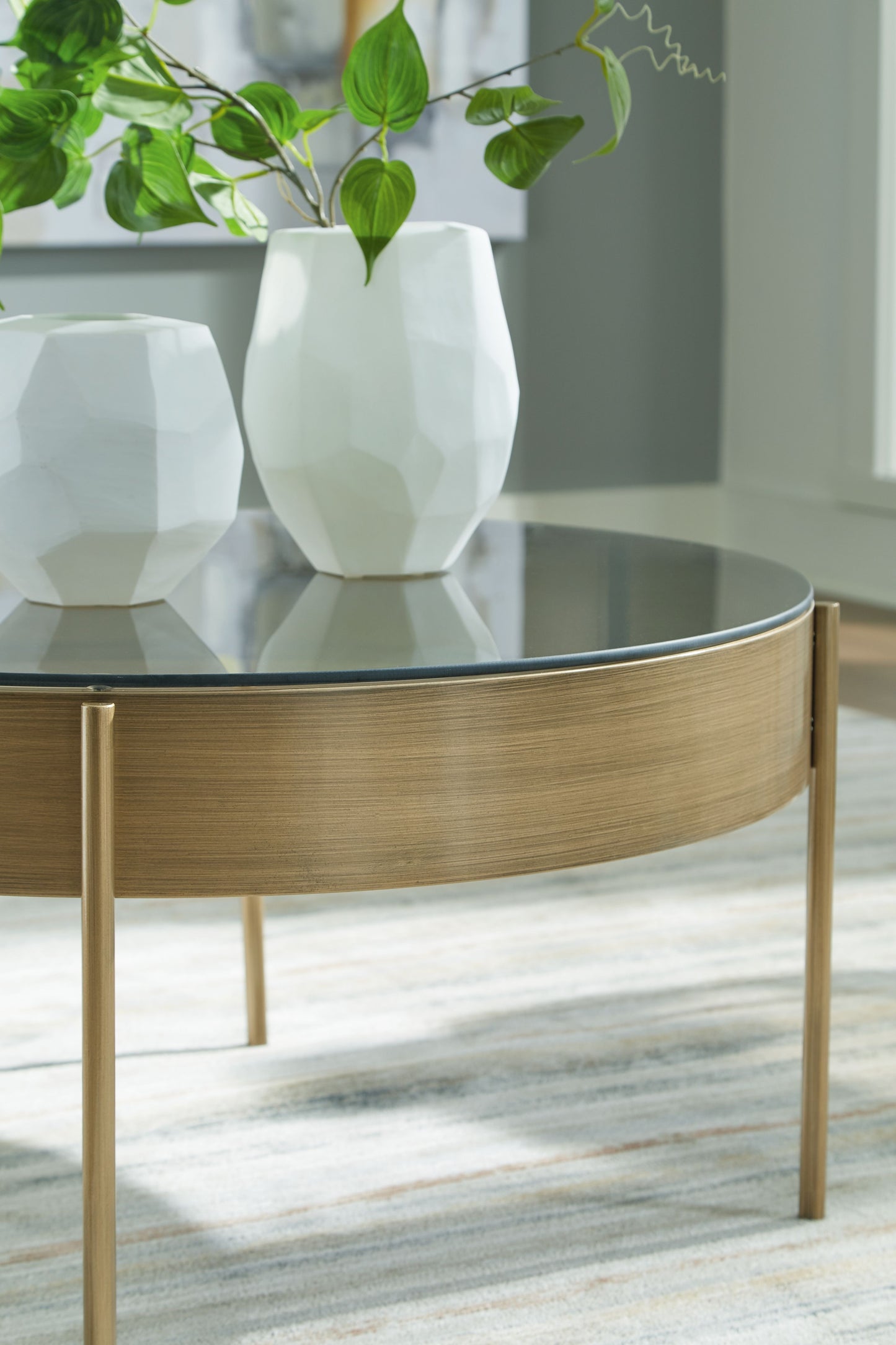 Jettaya - Occasional Table Set (Set of 3) - Brushed Brass