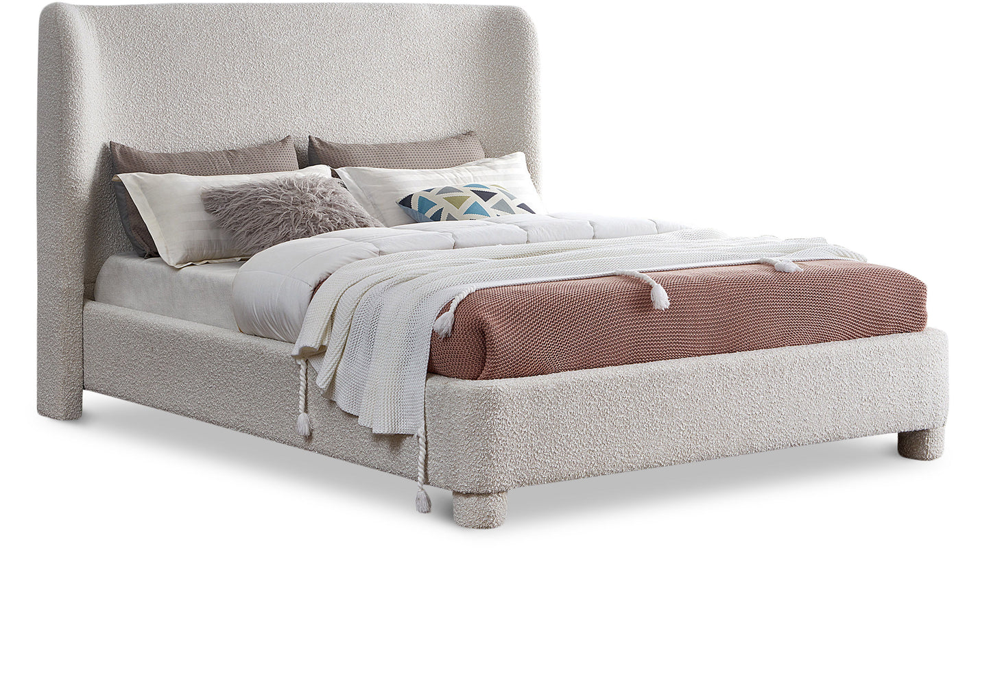 Penny - Boucle Fabric Bed