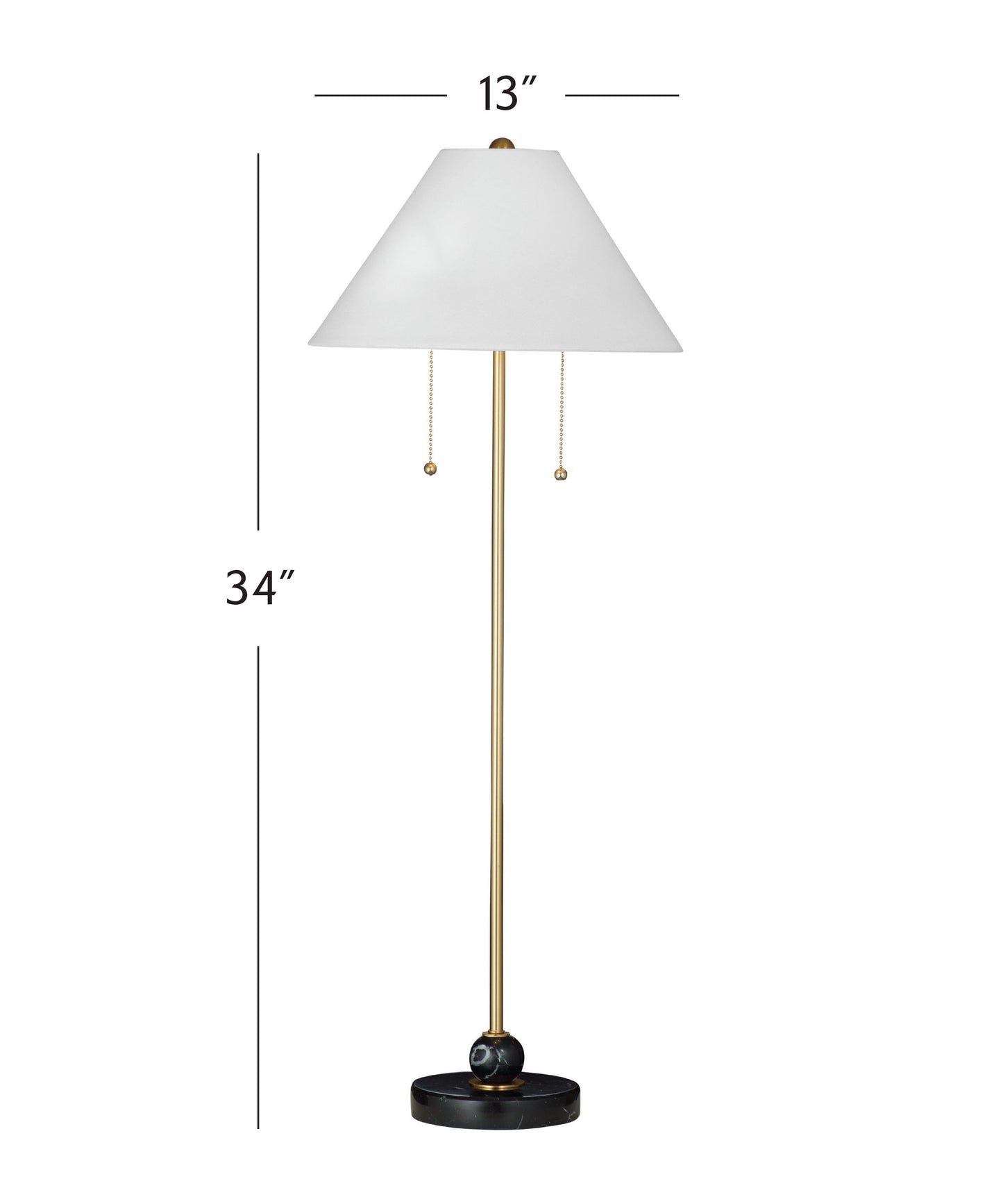 Winfield - Table Lamp - Black / Brass