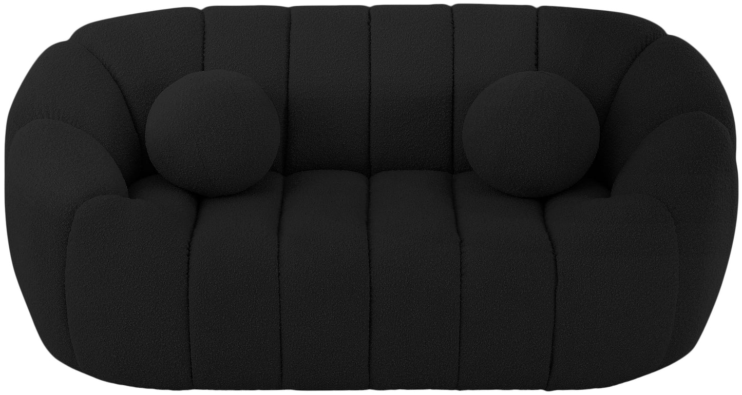 Elijah - Boucle Fabric Loveseat