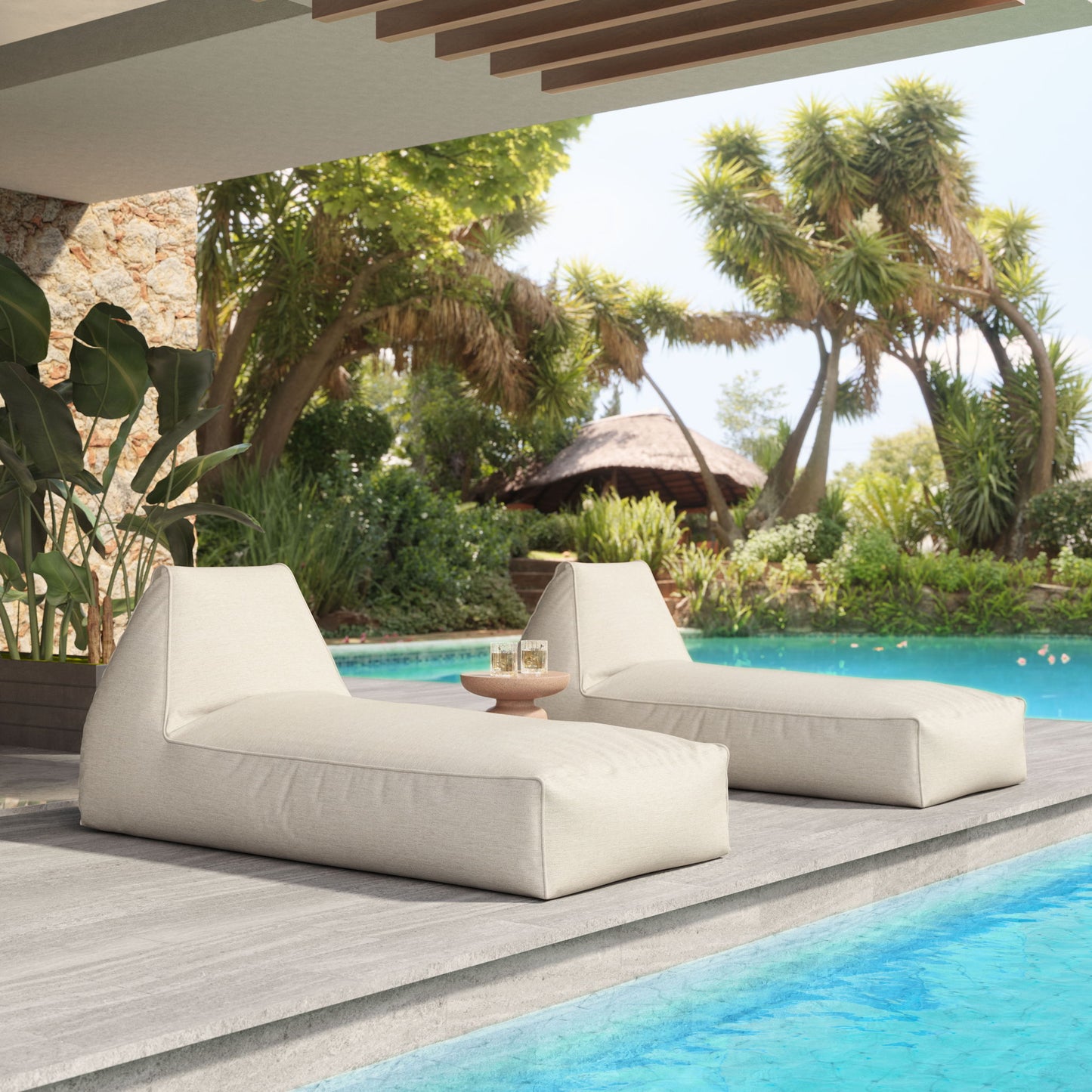 Kalm - Outdoor Lounge Chair - Beige