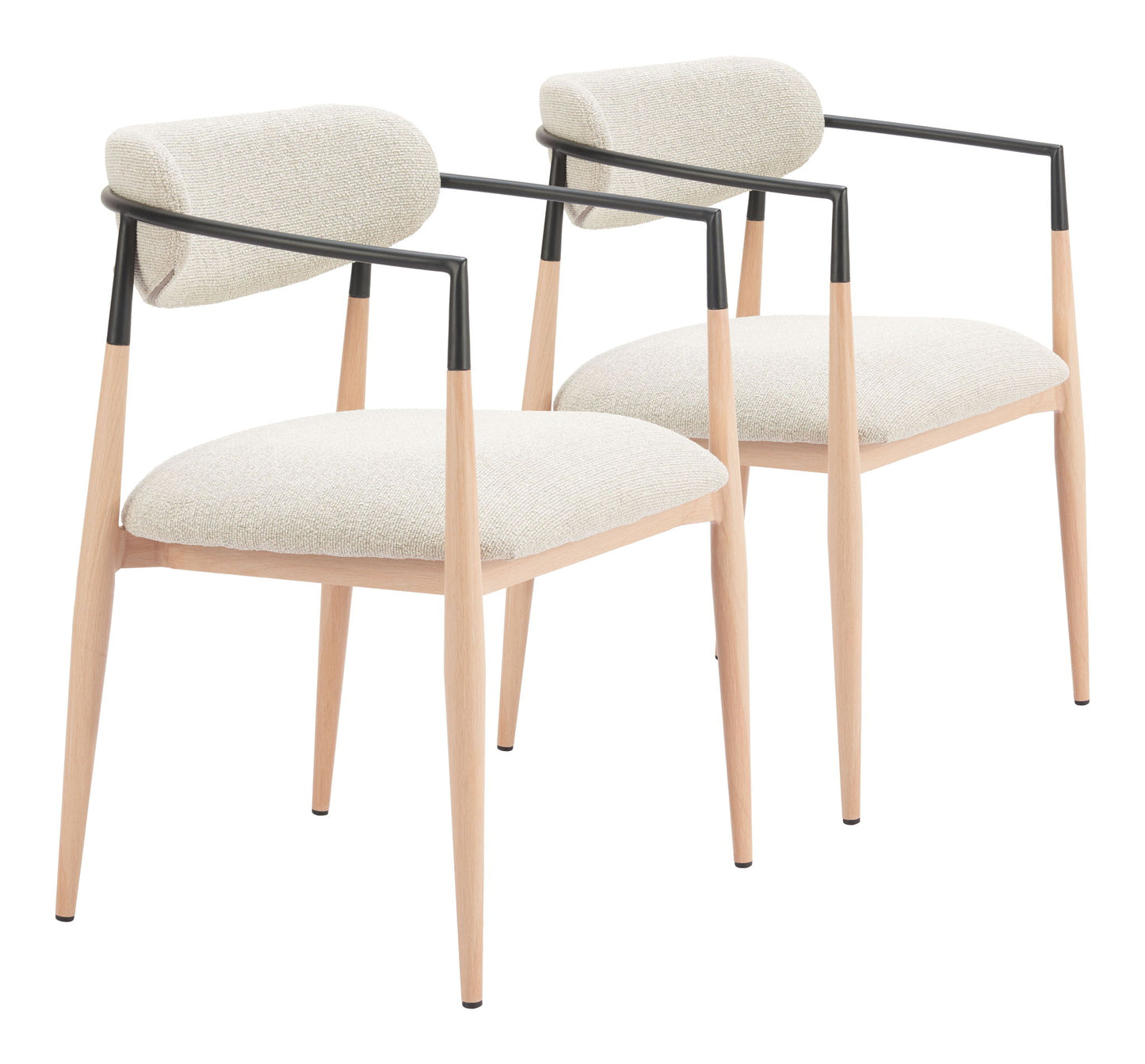 Equinox - Dining Chair (Set of 2) - Oyster Gray & Natural