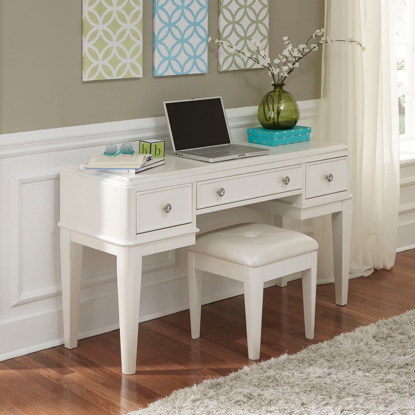 Stardust - Vanity Desk - White