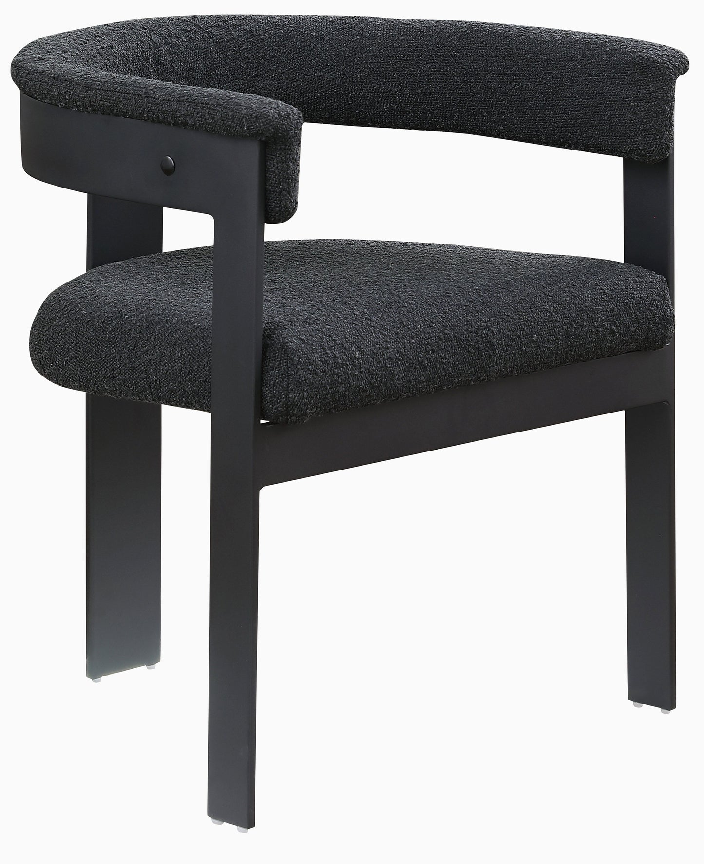 Romeo - Boucle Dining Chair With Black Base (Set of 2)
