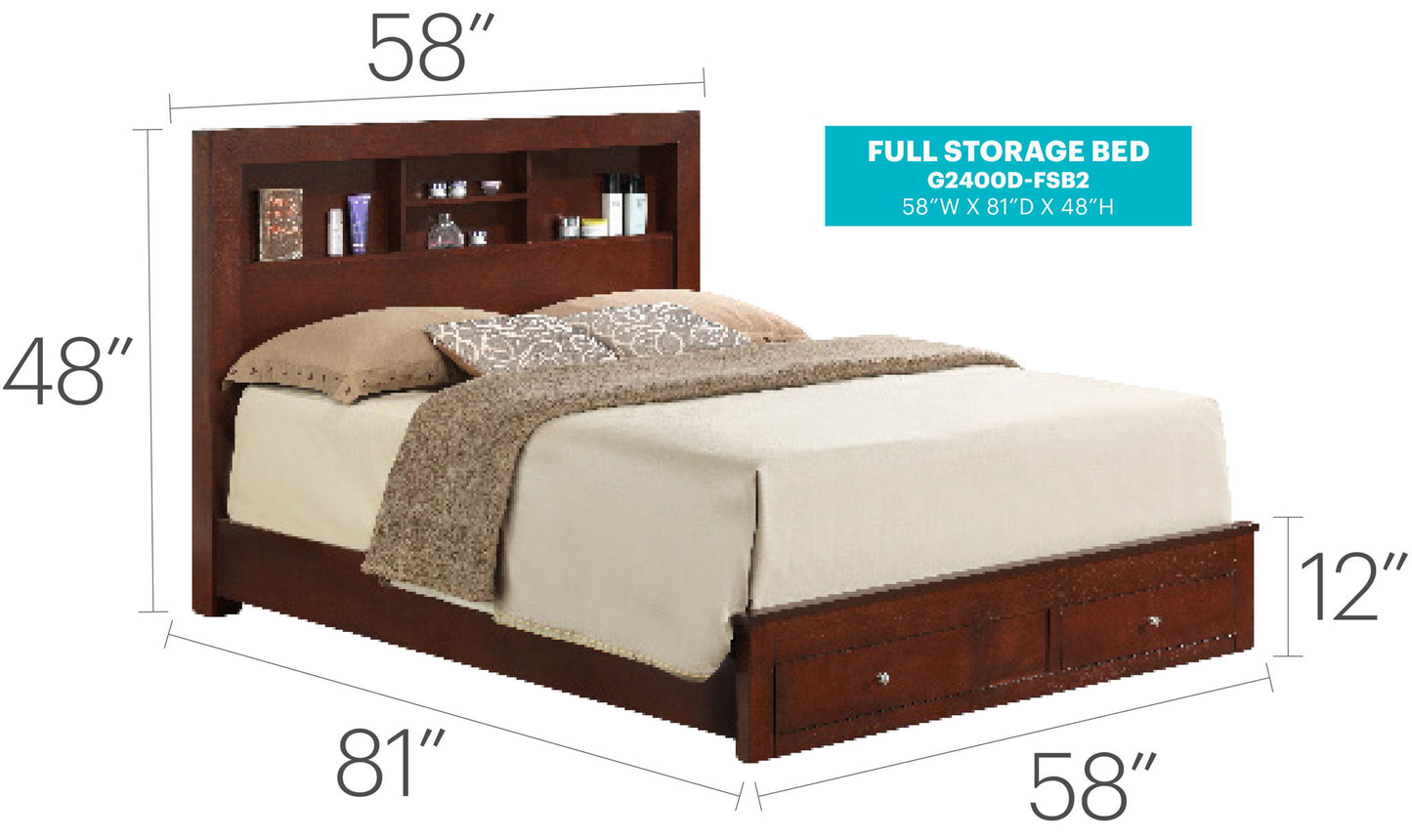 Glory Furniture - Burlington - Storage Bed