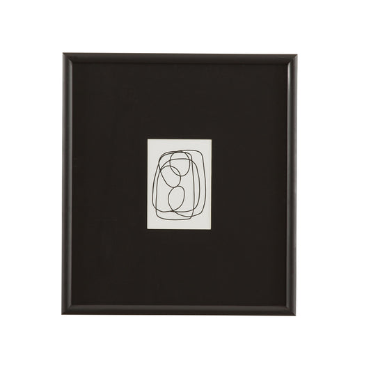 Form Study X Framed Print - Black