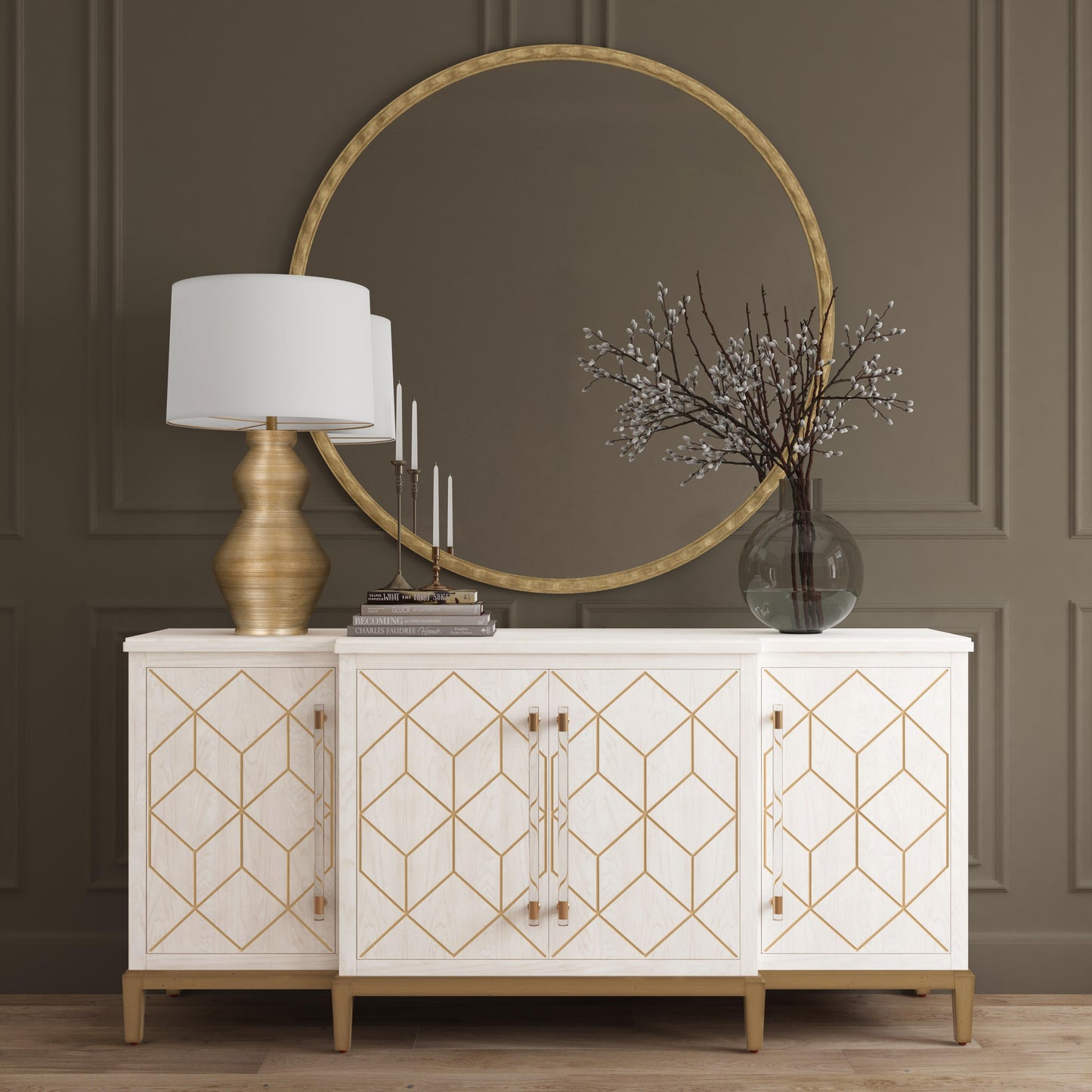 Entralla - Wall Mirror - Gold