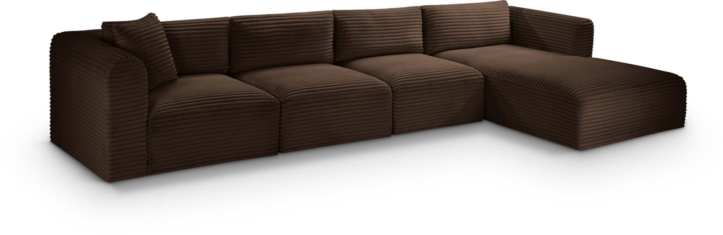Shaggy - 4 Piece Modular Sectional