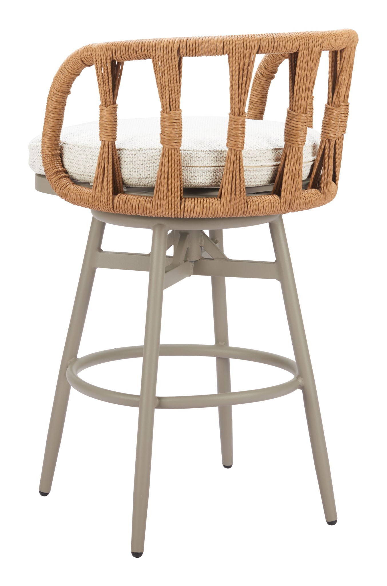 Safal - Outdoor Swivel Barstool - Multicolor