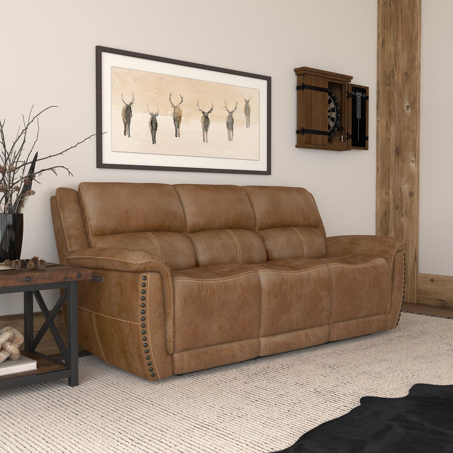 Beau - Power Reclining Sofa With Power Headrests