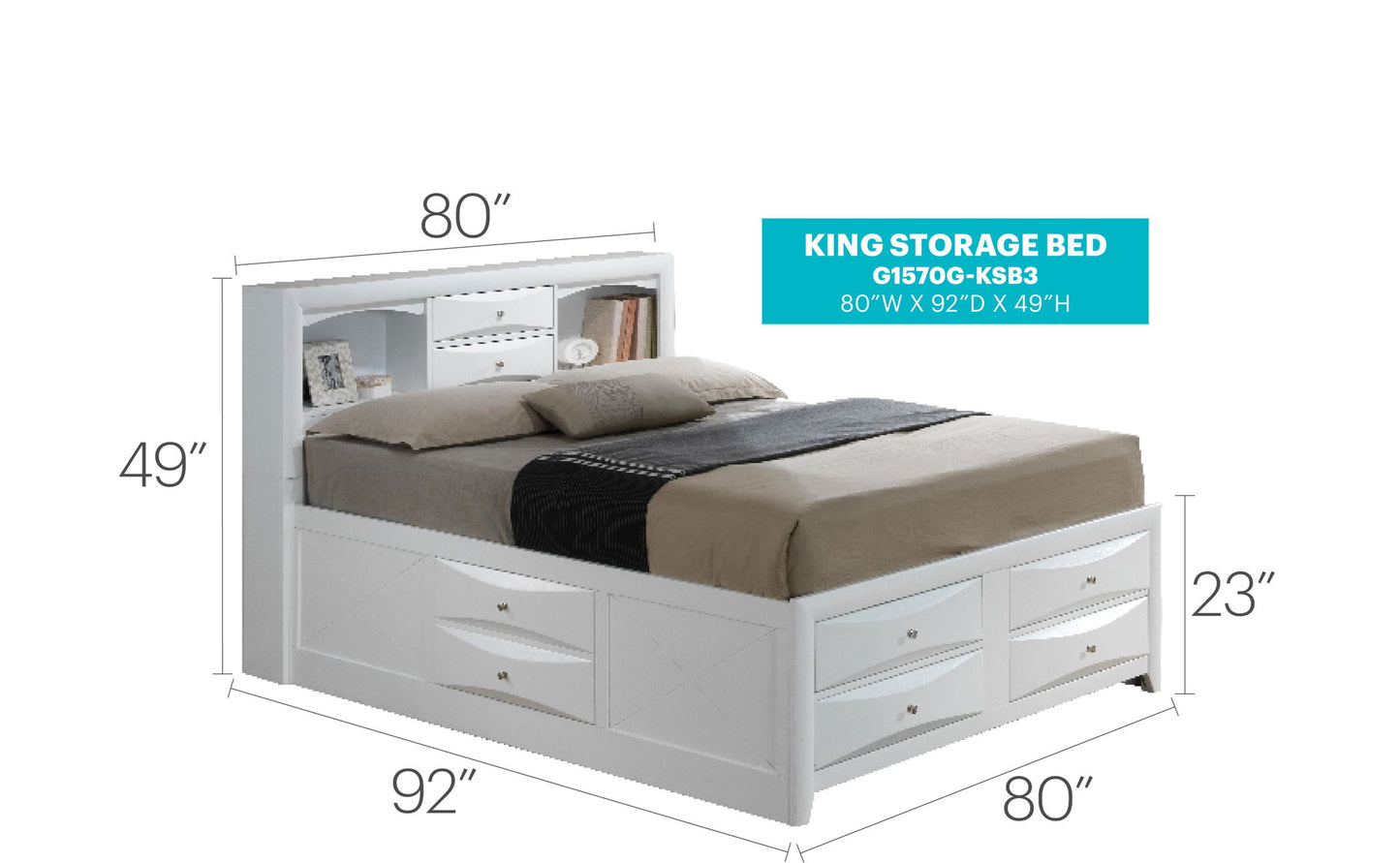 Glory Furniture - Marilla - Storage Bed