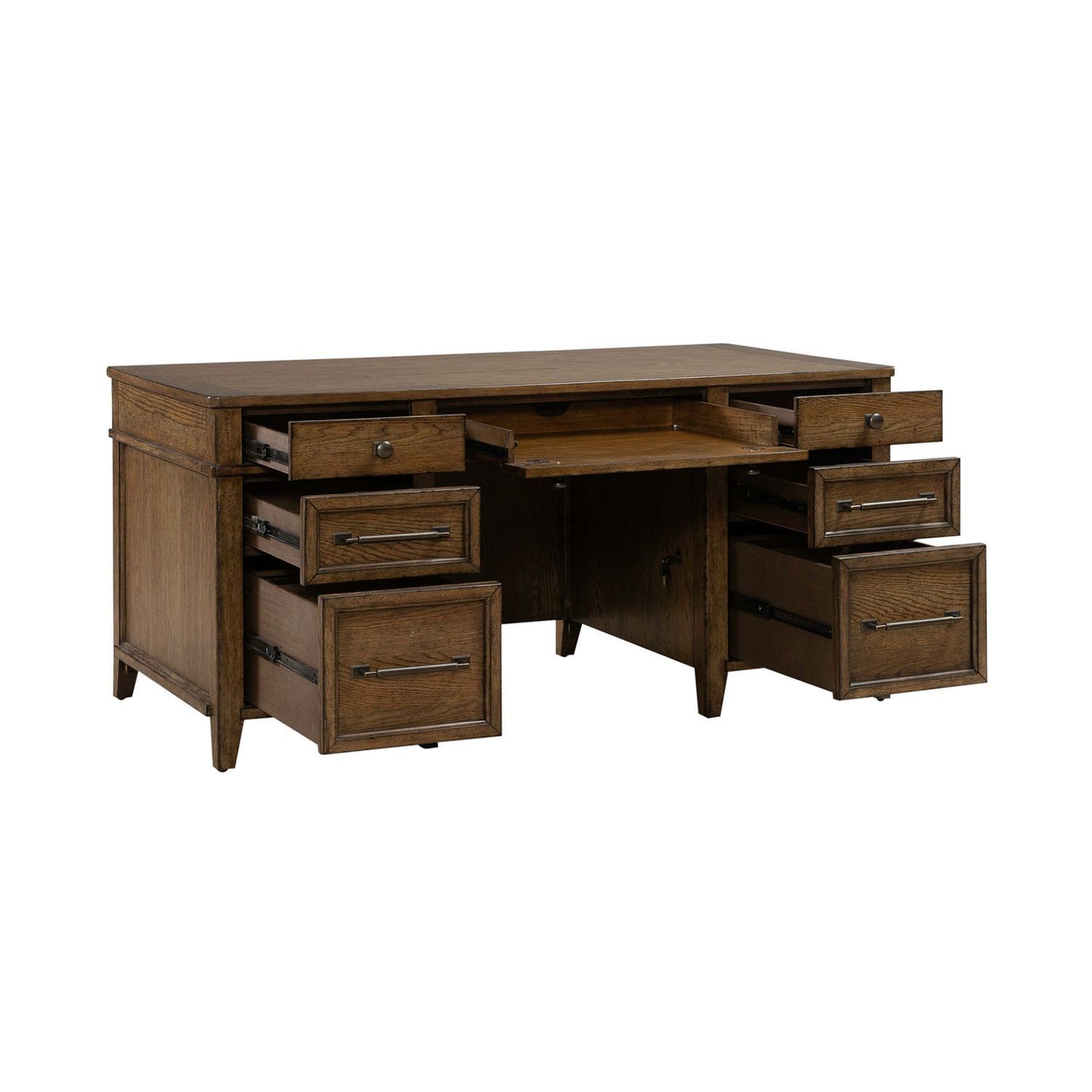 Carolina Park - Jr Executive Desk - Brown