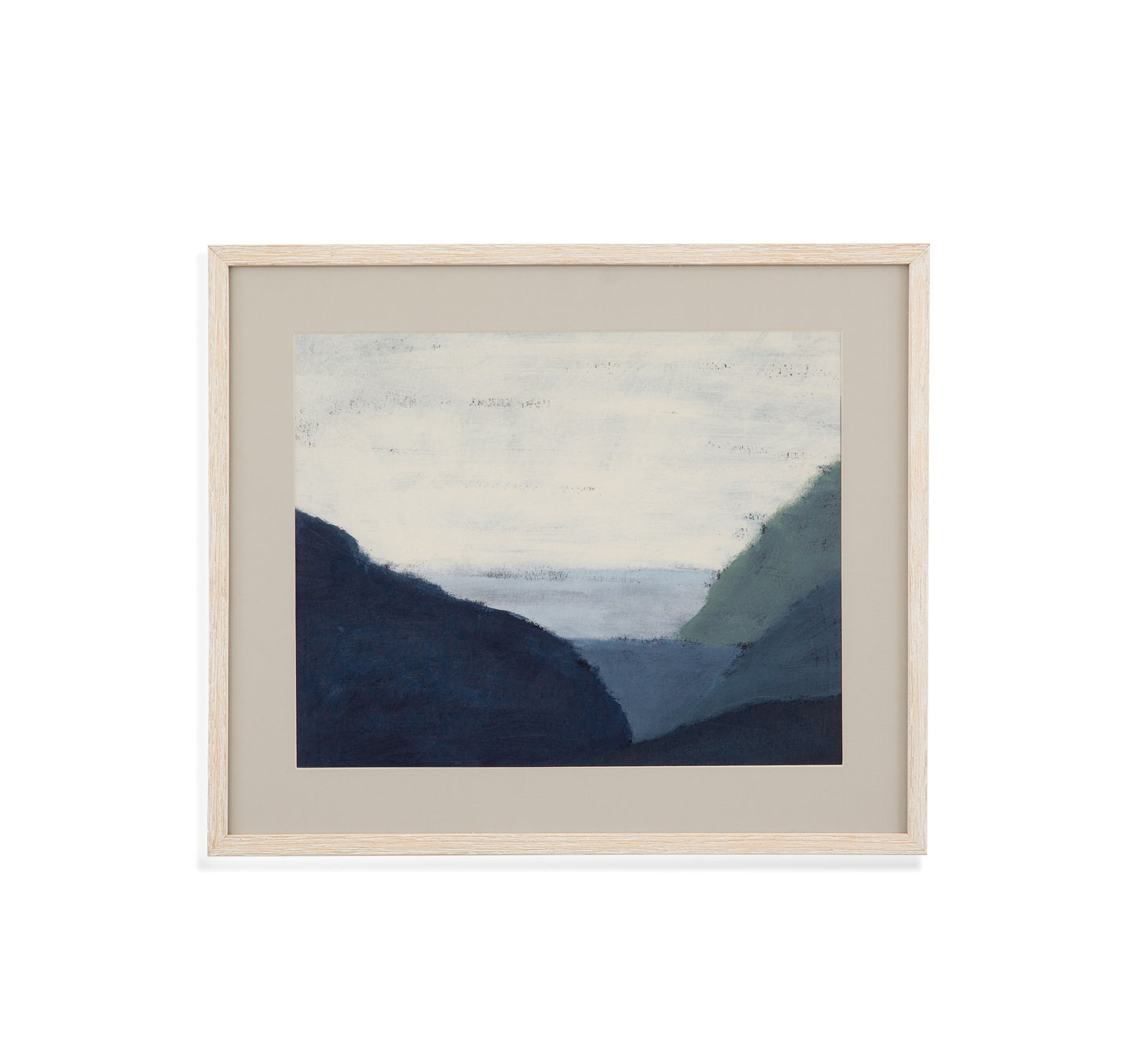 Muted Coast I Framed Print - Blue