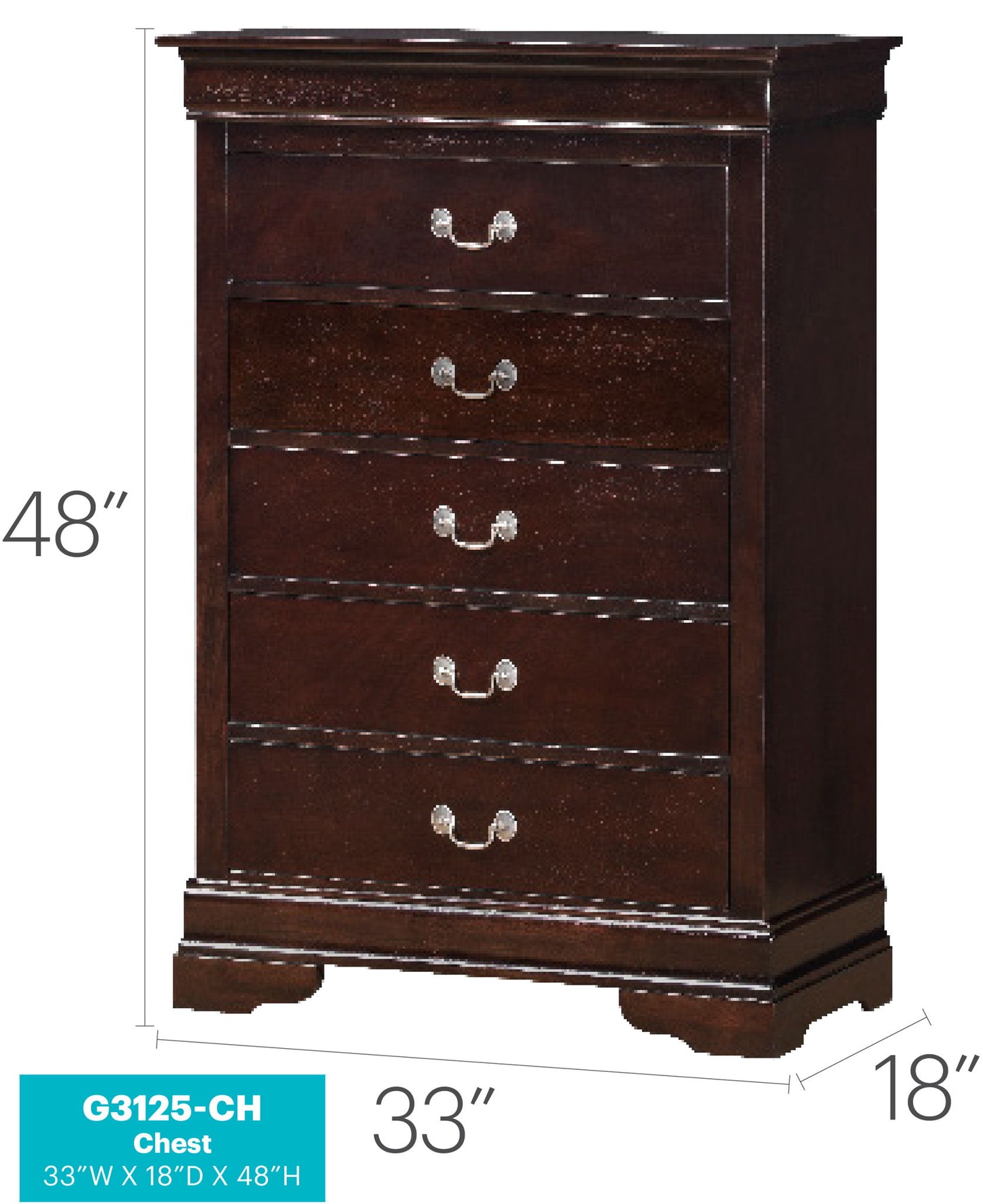 Glory Furniture - Louis Phillipe - Accent Chest