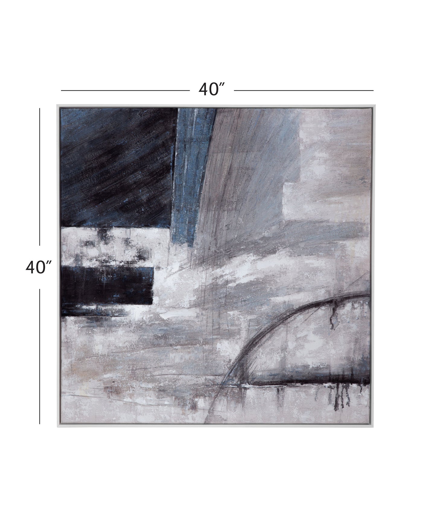 Yuma Canvas Art - Gray