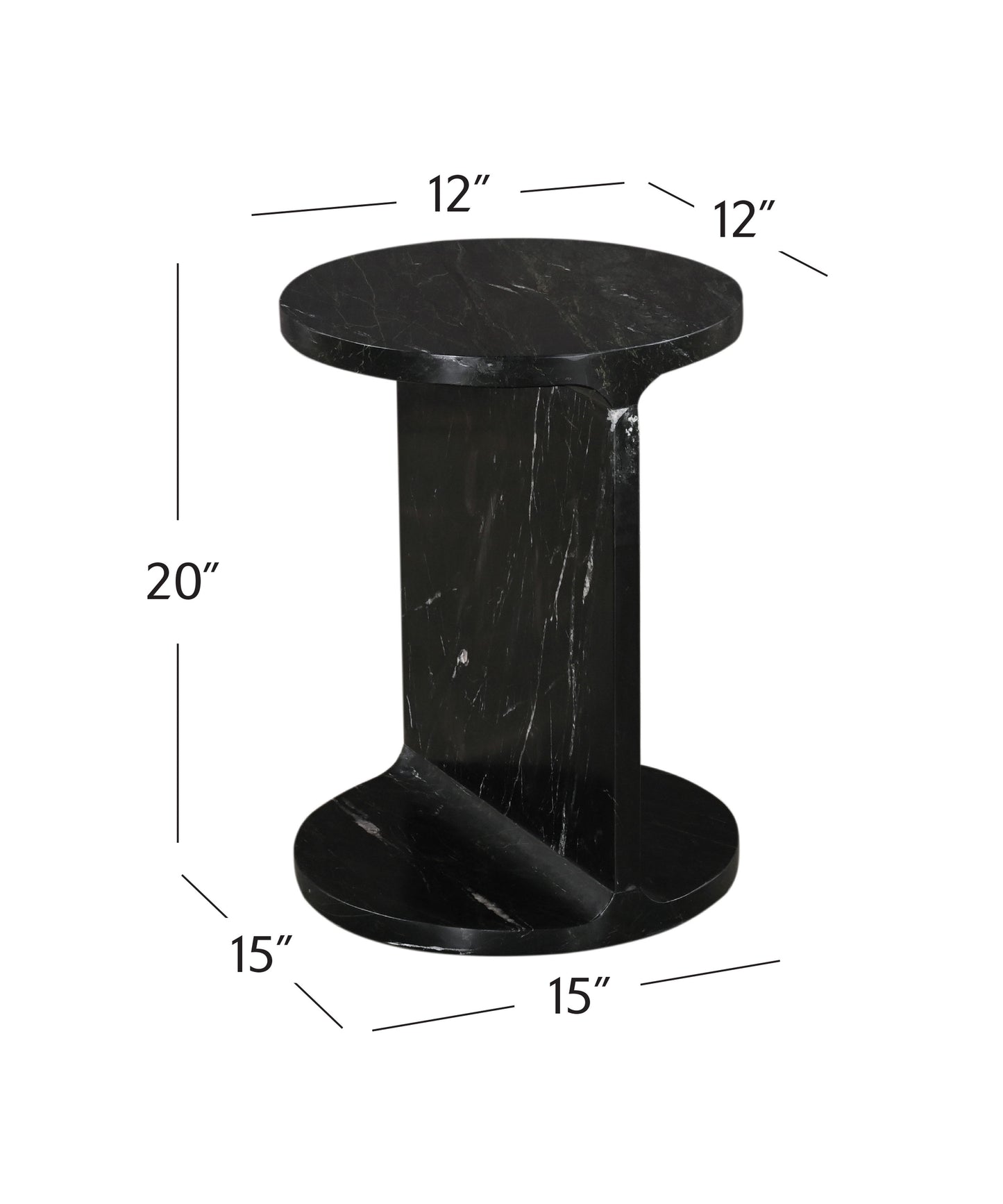 Emmett - Accent Table - Black