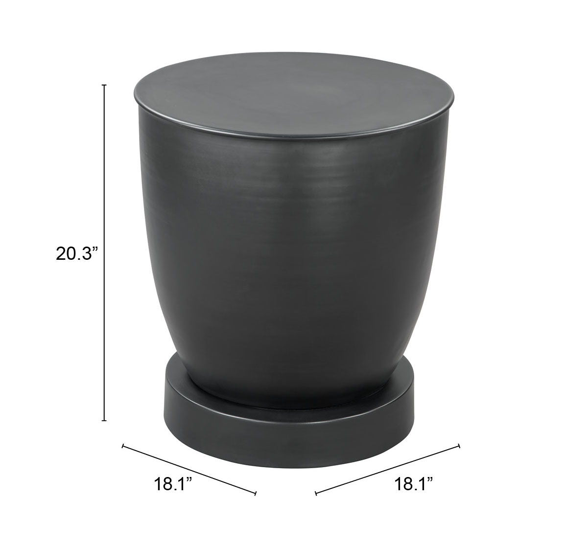 Baku - Side Table - Black