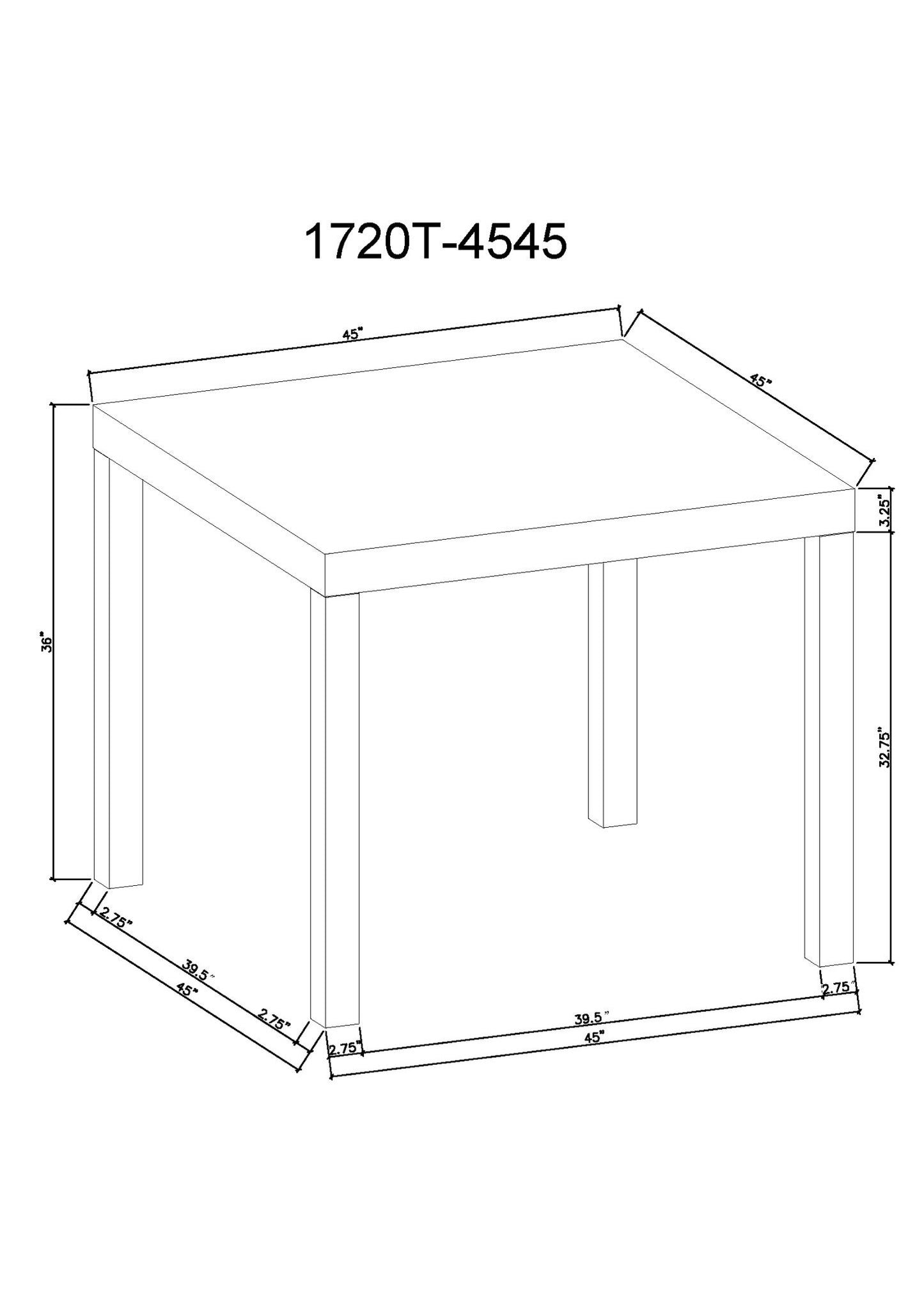 Vega - 5 Piece Counter Dining Room Set - Gray / Black