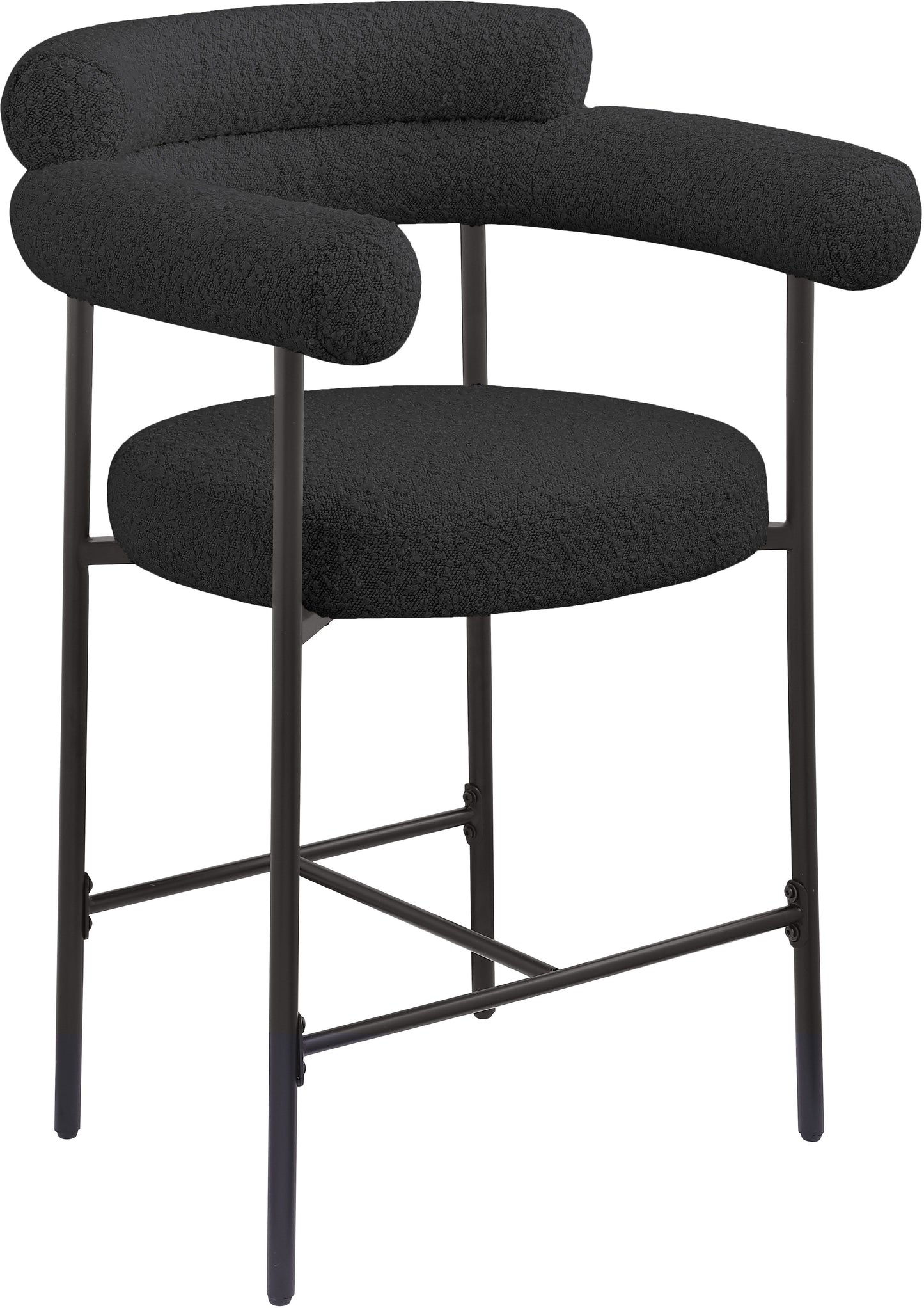Blake - Counter Stool With Black Base (Set of 2)