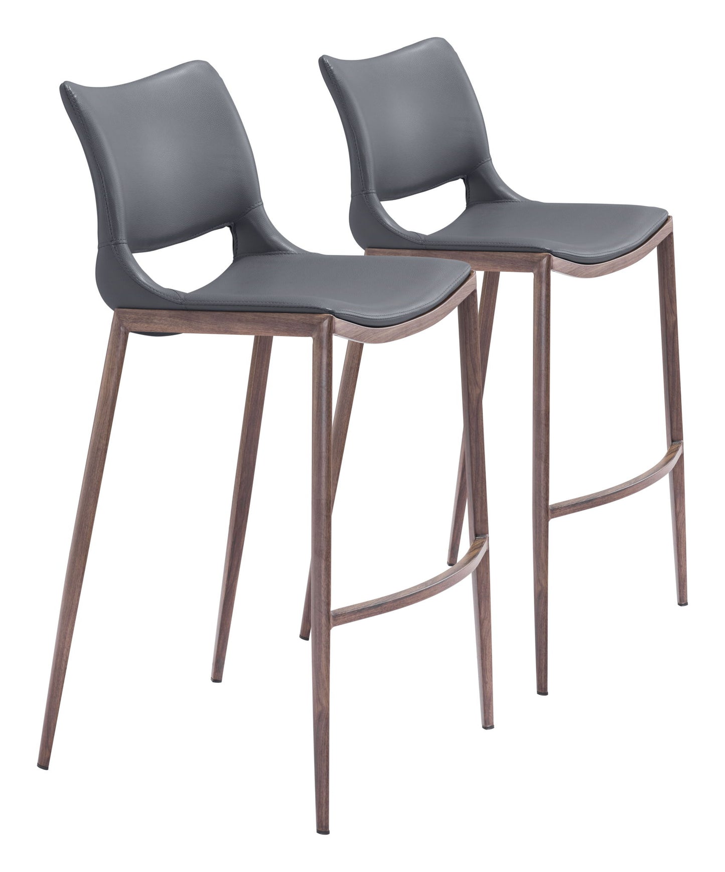 Ace - Bar Chair (Set of 2) - Walnut Legs