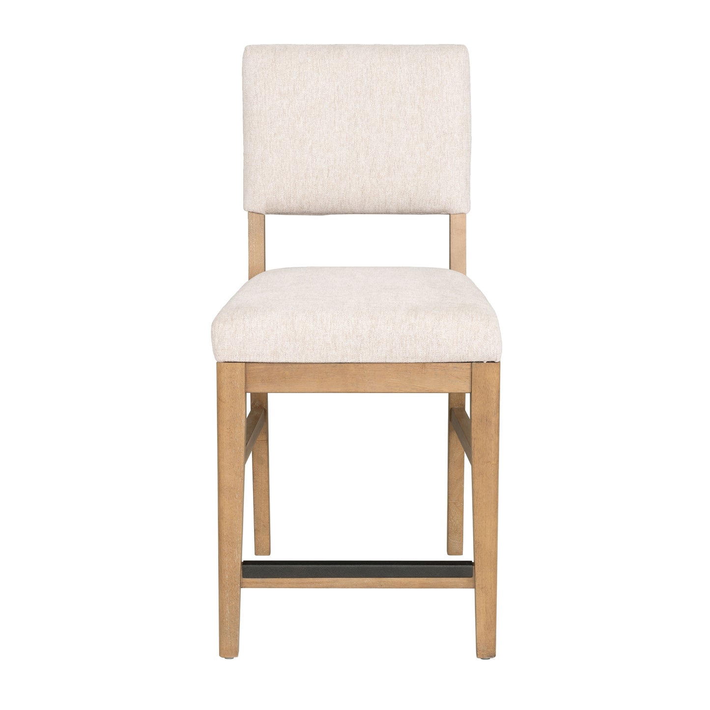 Millwork - Counter Chair (Set of 2) - White / Light Brown