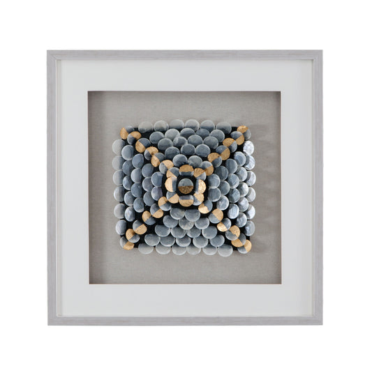 Roselle Canvas Art - Pearl Silver