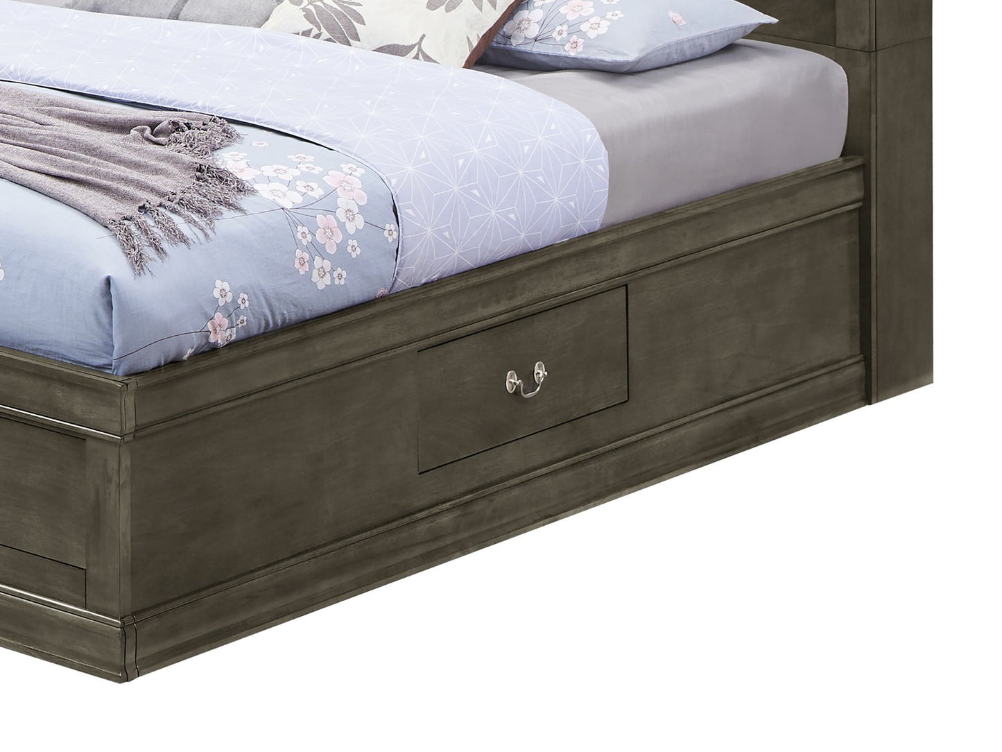 Glory Furniture - Louis Phillipe - Bookcase Storage Bed
