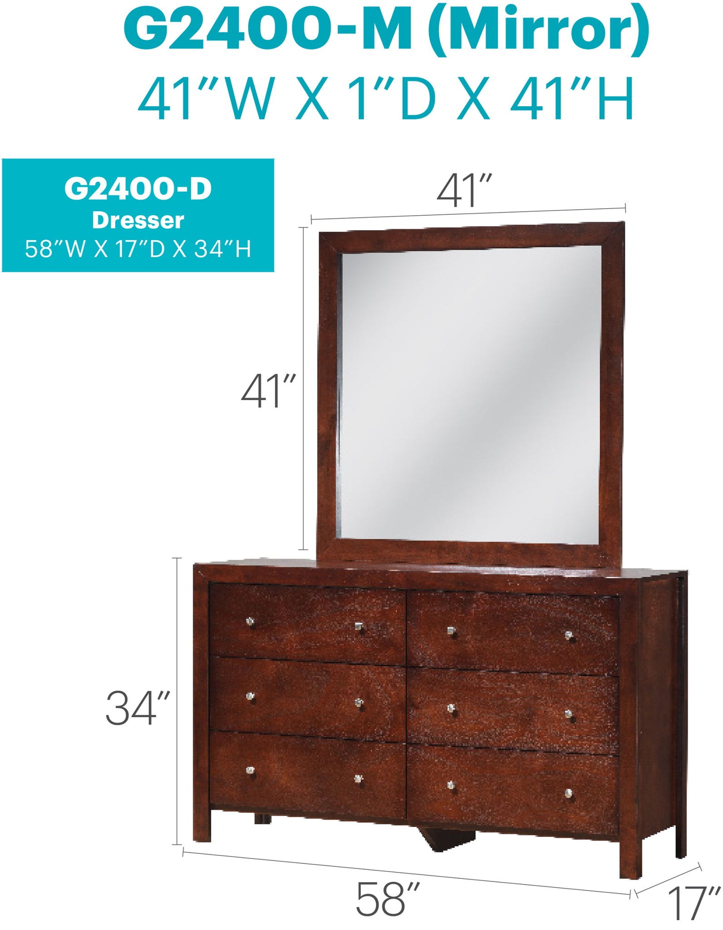 Glory Furniture - Burlington - Dresser