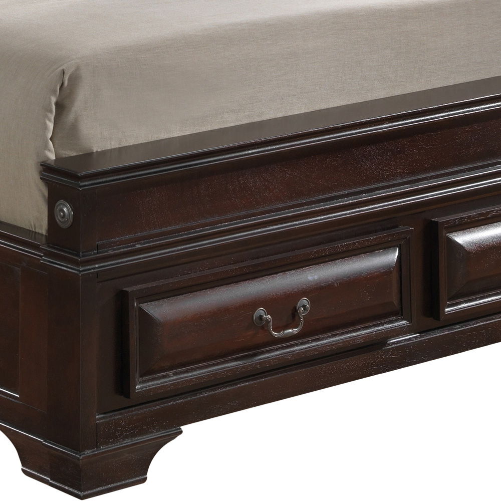 Glory Furniture - LaVita - Faux Leather Upholstered Storage Bed
