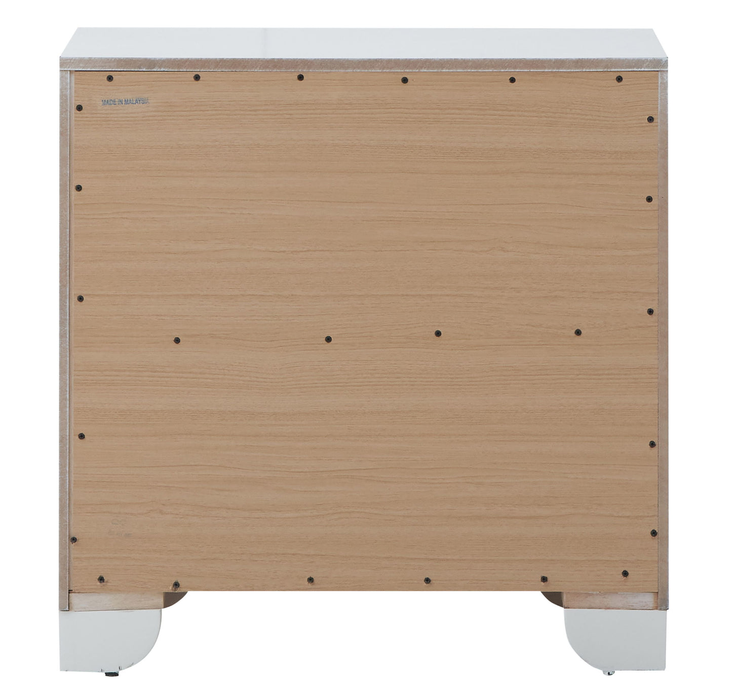 Hollywood Hills - Wooden Nightstand - Silver Champagne