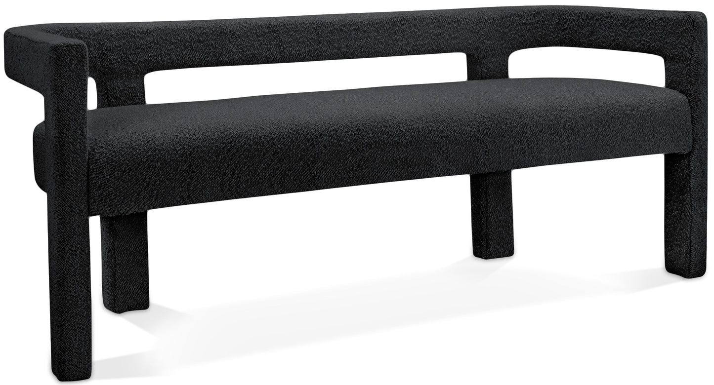 Athena - Boucle Fabric Bench