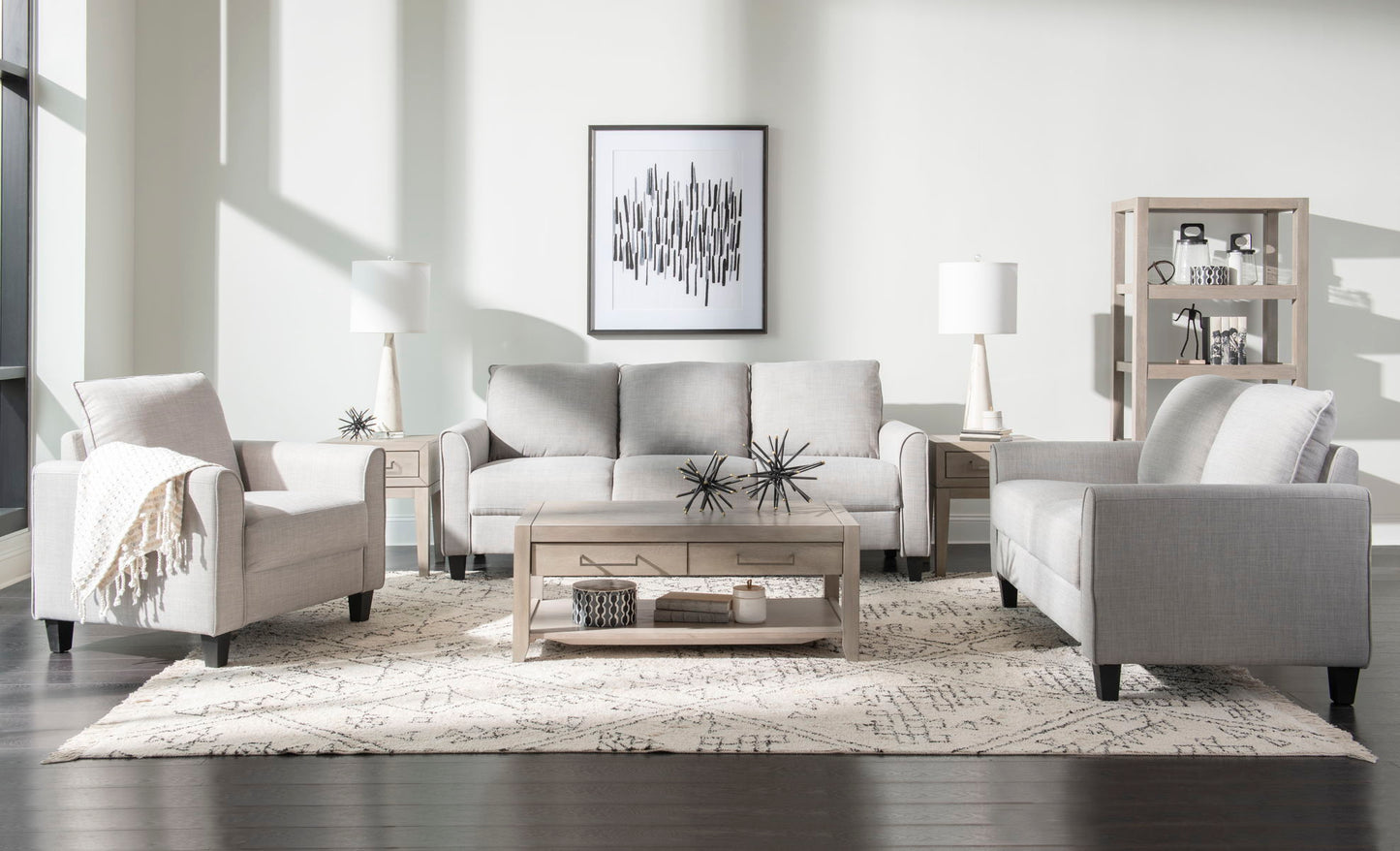 Brooklynn - Loveseat - Gray