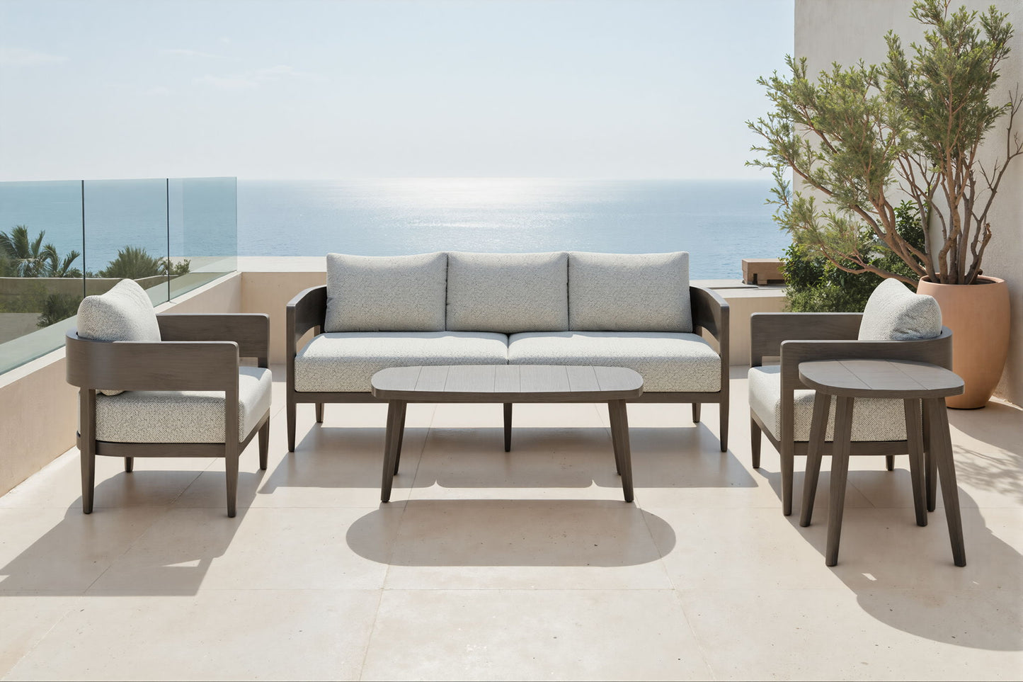 Foret - Outdoor Coffee Table - Brown