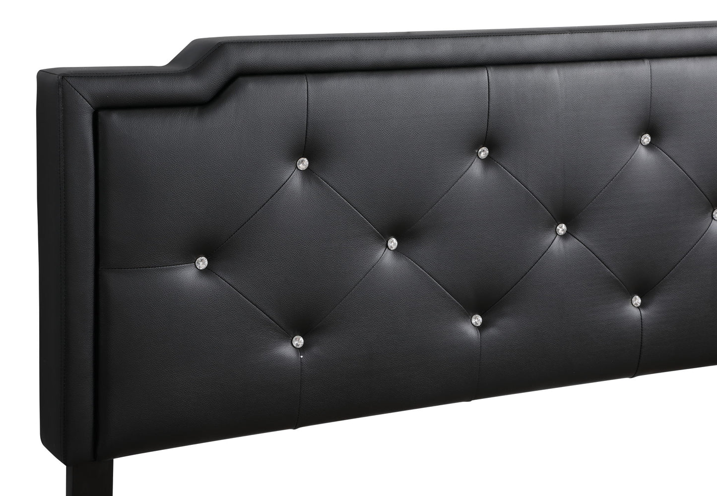 Glory Furniture - Deb - Faux Crystals Tufted Bed