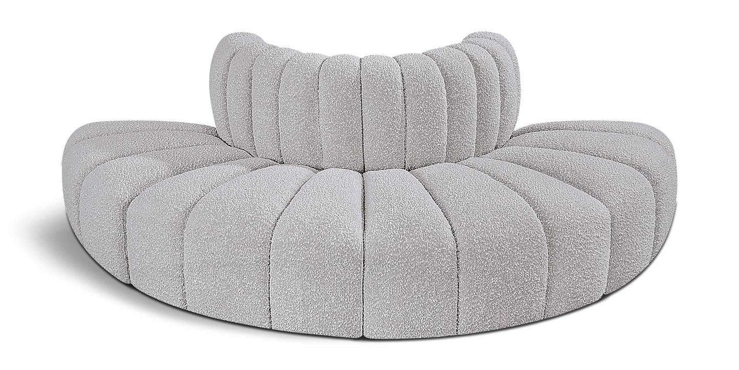 Arc - Boucle Fabric 4 Piece Modular Sofa
