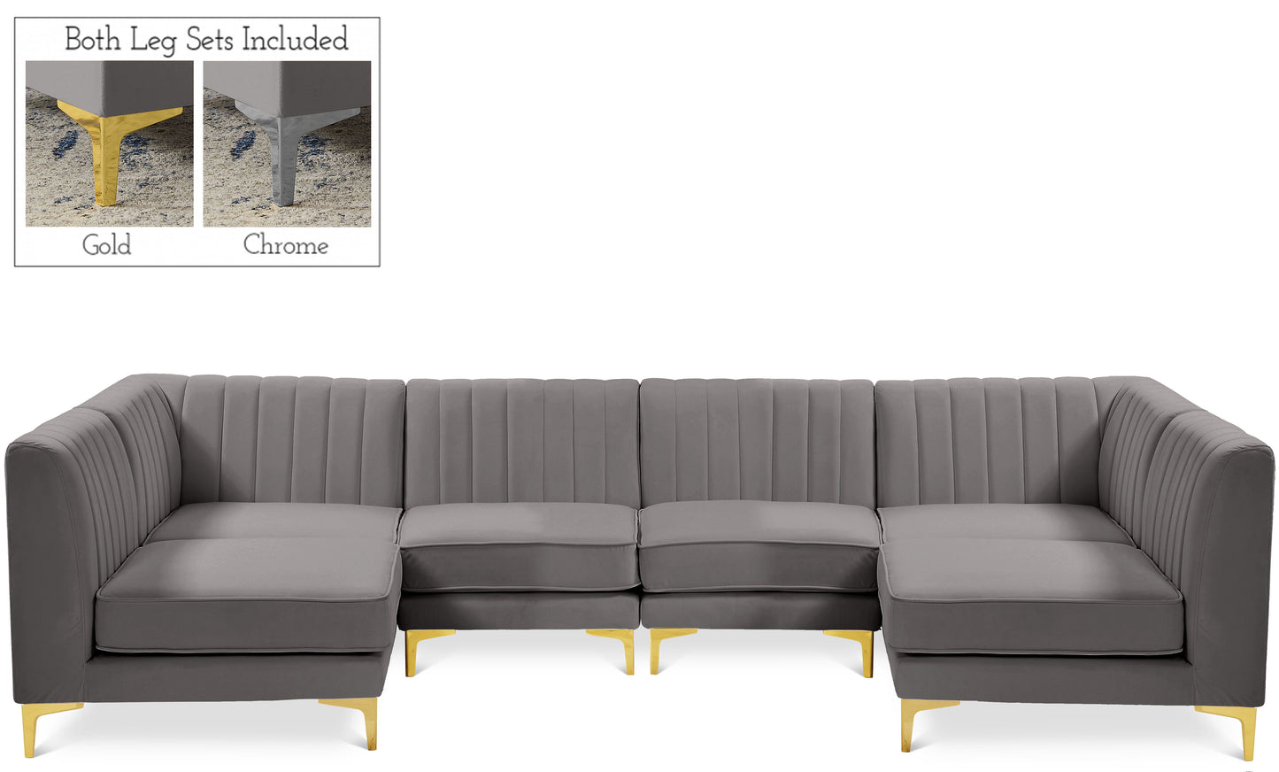 Alina - 6 Piece Modular U-Shaped Sectional