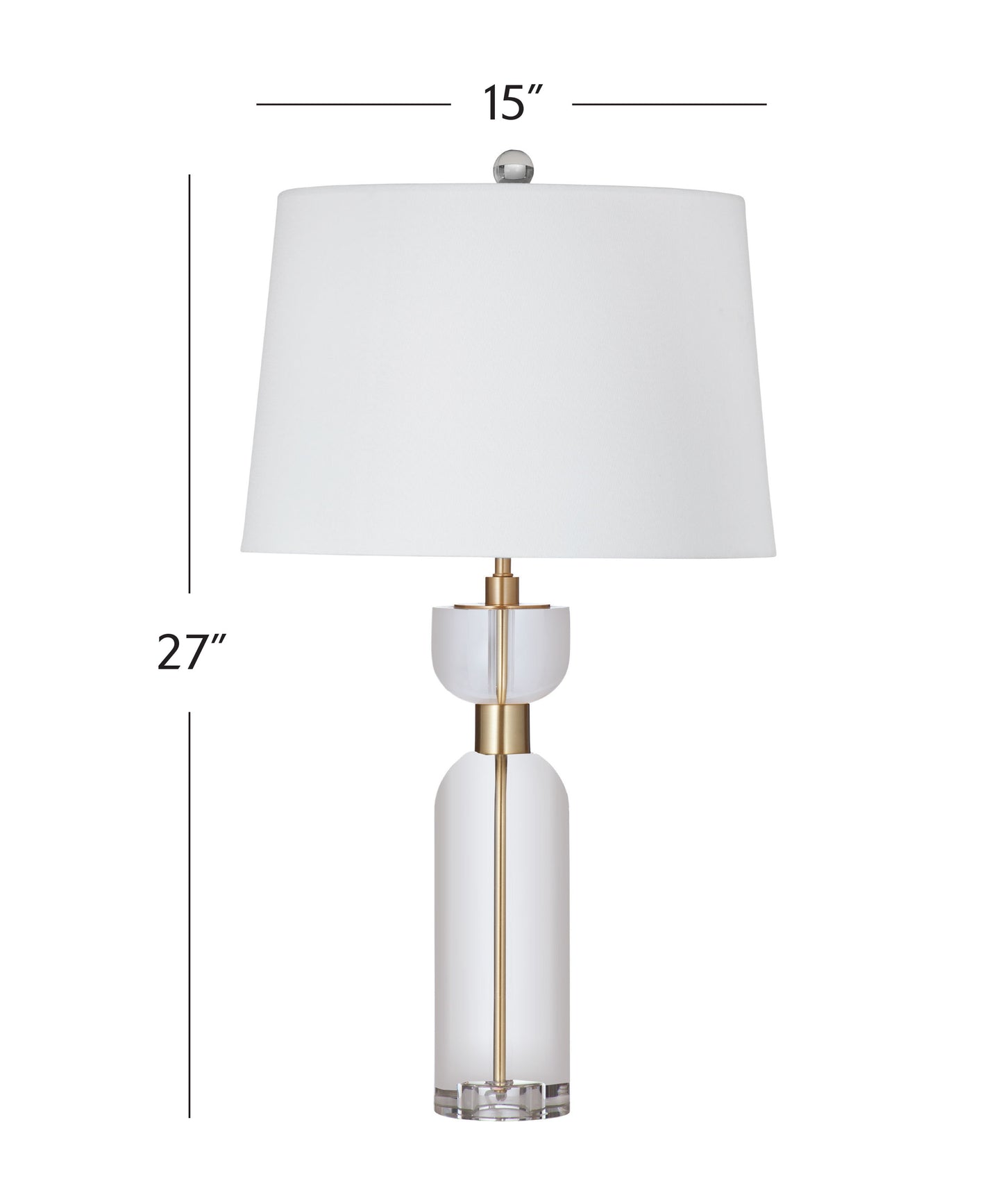 Bollin - Table Lamp - Crystal / Brass