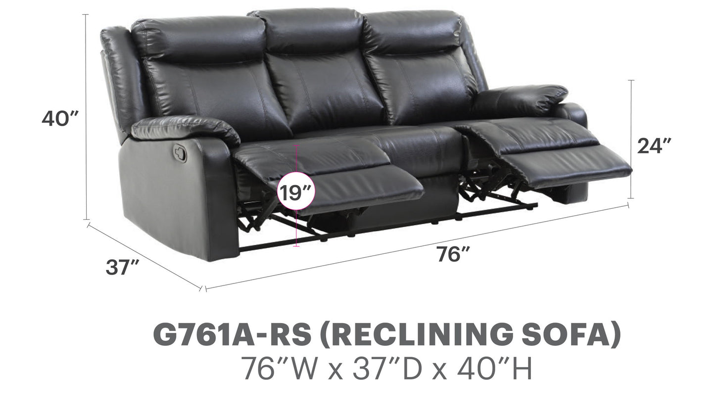 Glory Furniture - Ward - Double Reclining Sofa