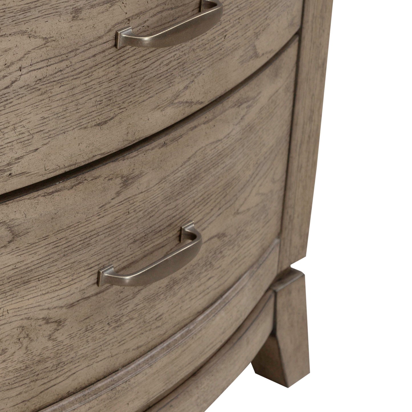 Avalon - Nightstand With Charging Station - Burnished Beige