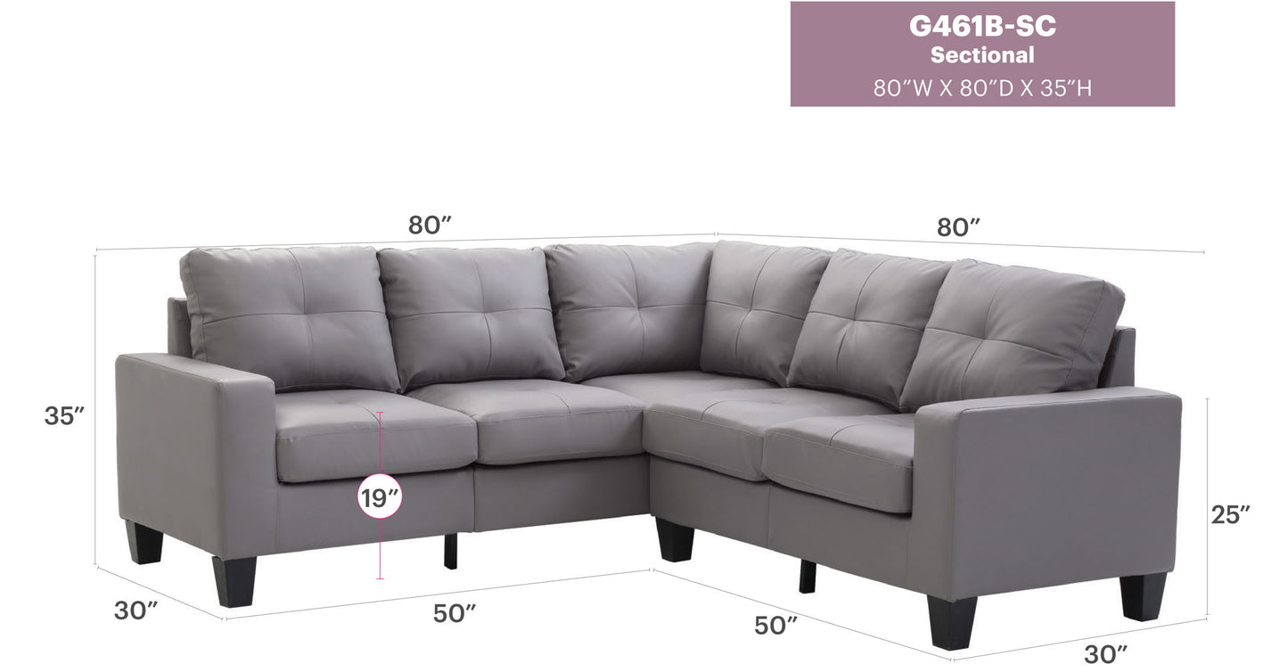 Glory Furniture - Newbury - Stationary Sectional