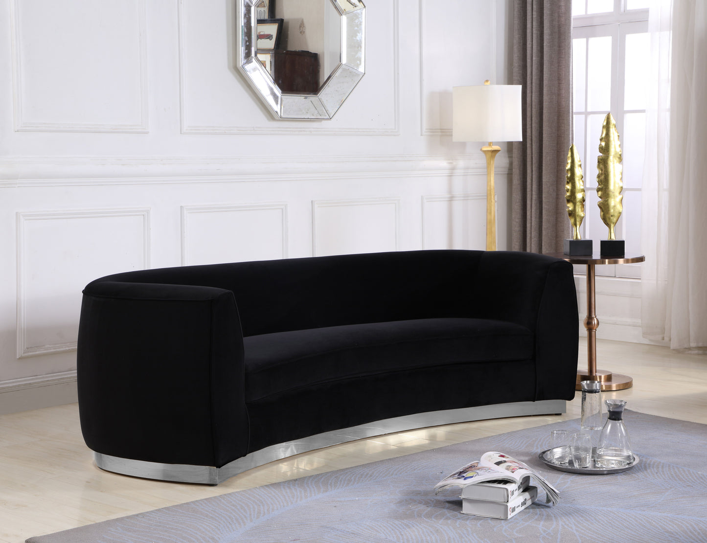 Julian - Sofa with Chrome Base